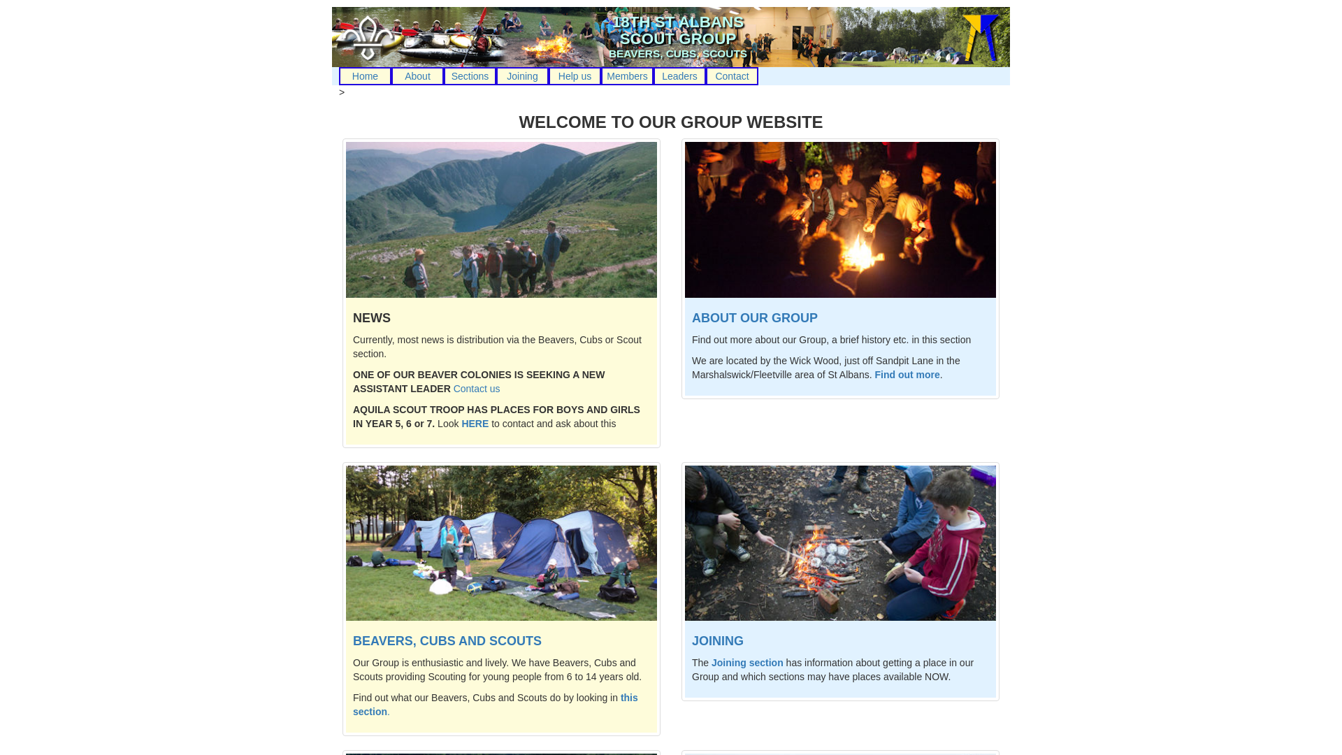 Website screenshot