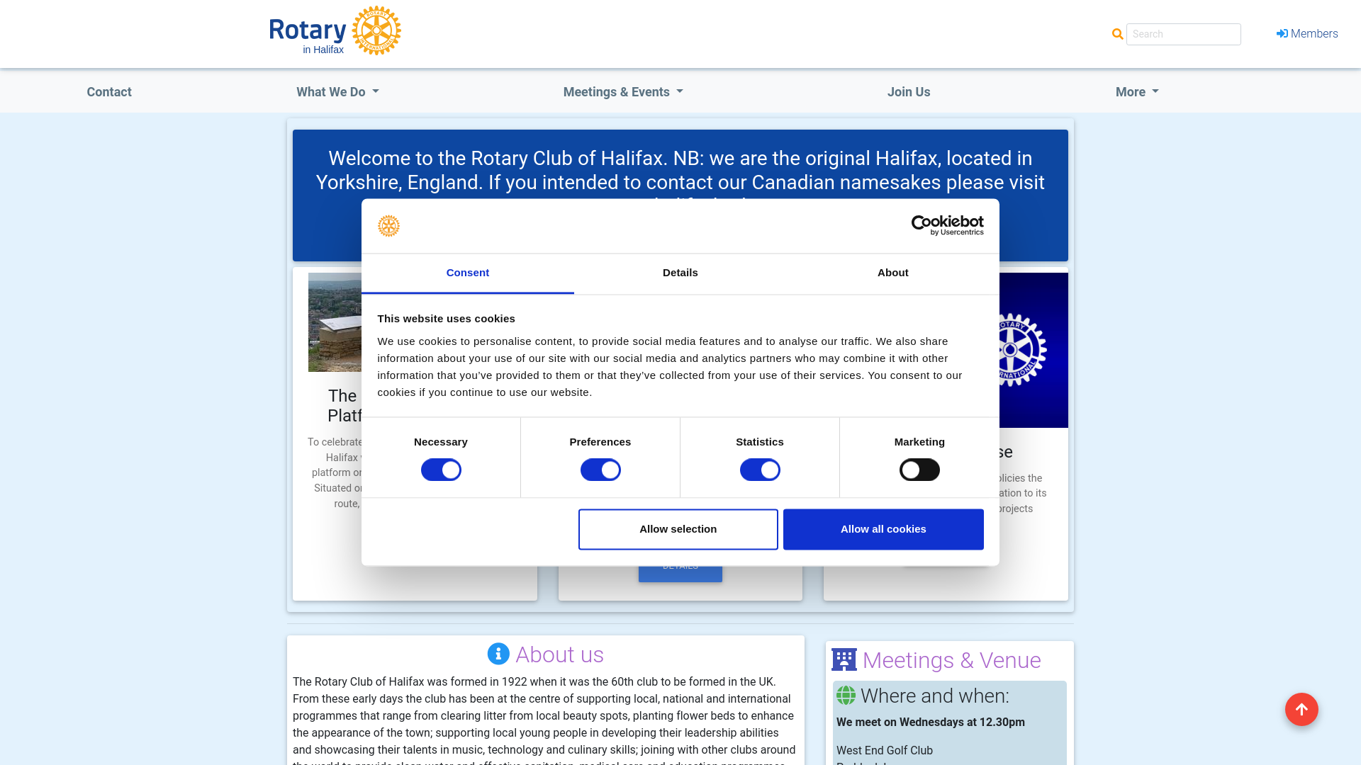 Website screenshot