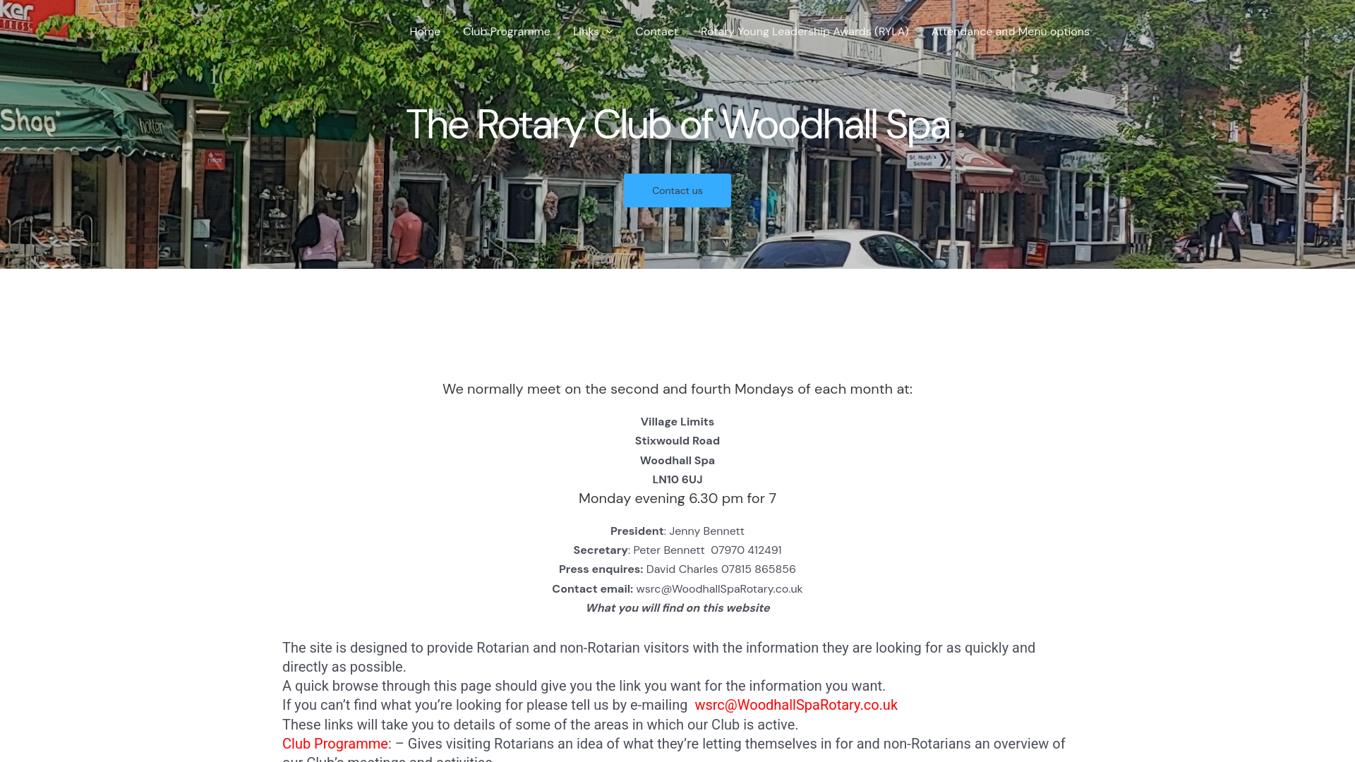 Website screenshot