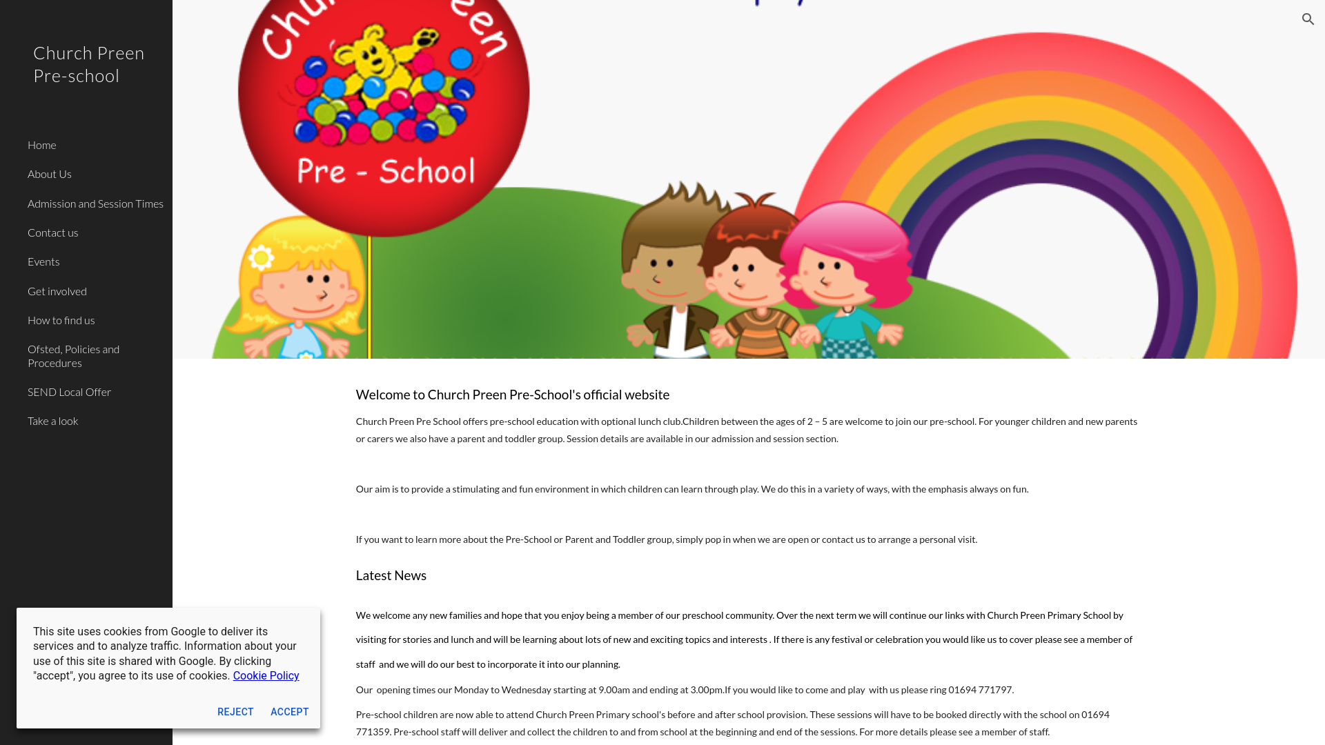 Website screenshot