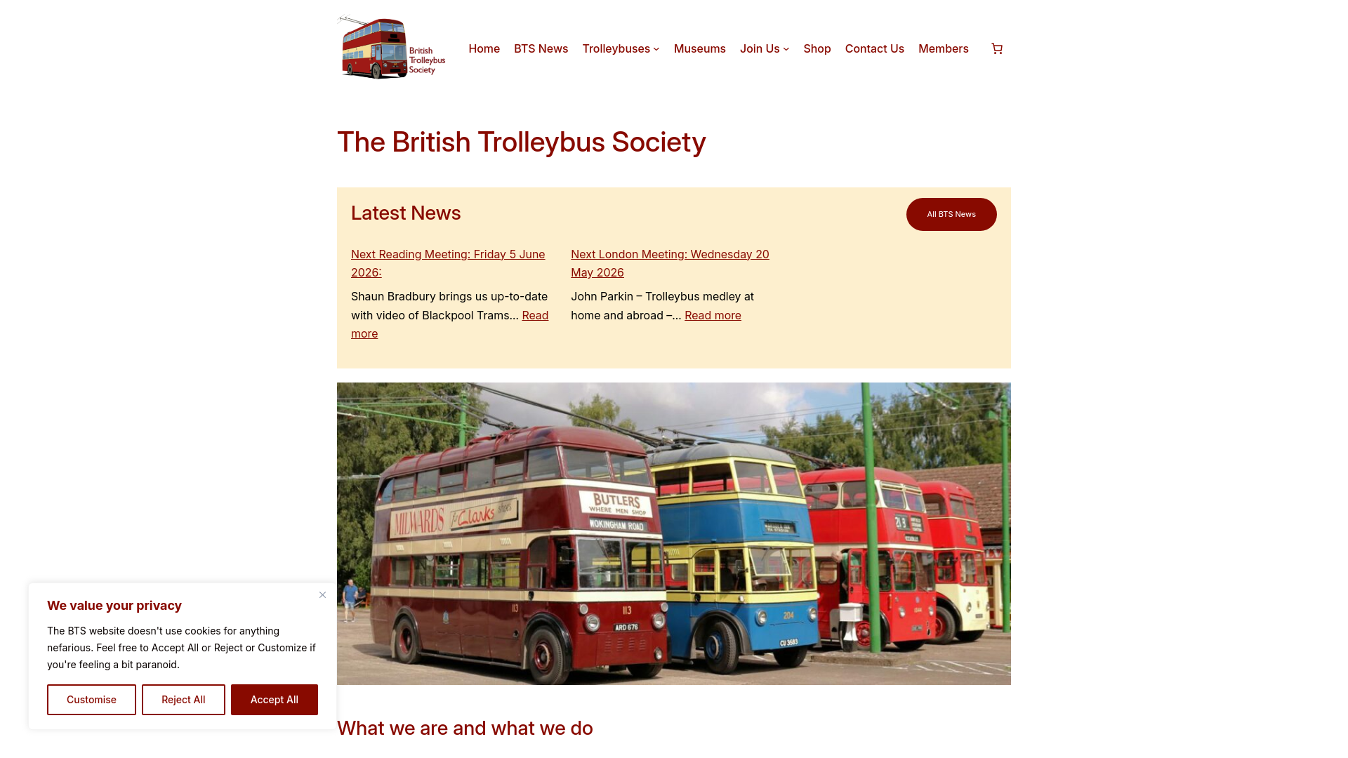 Website screenshot