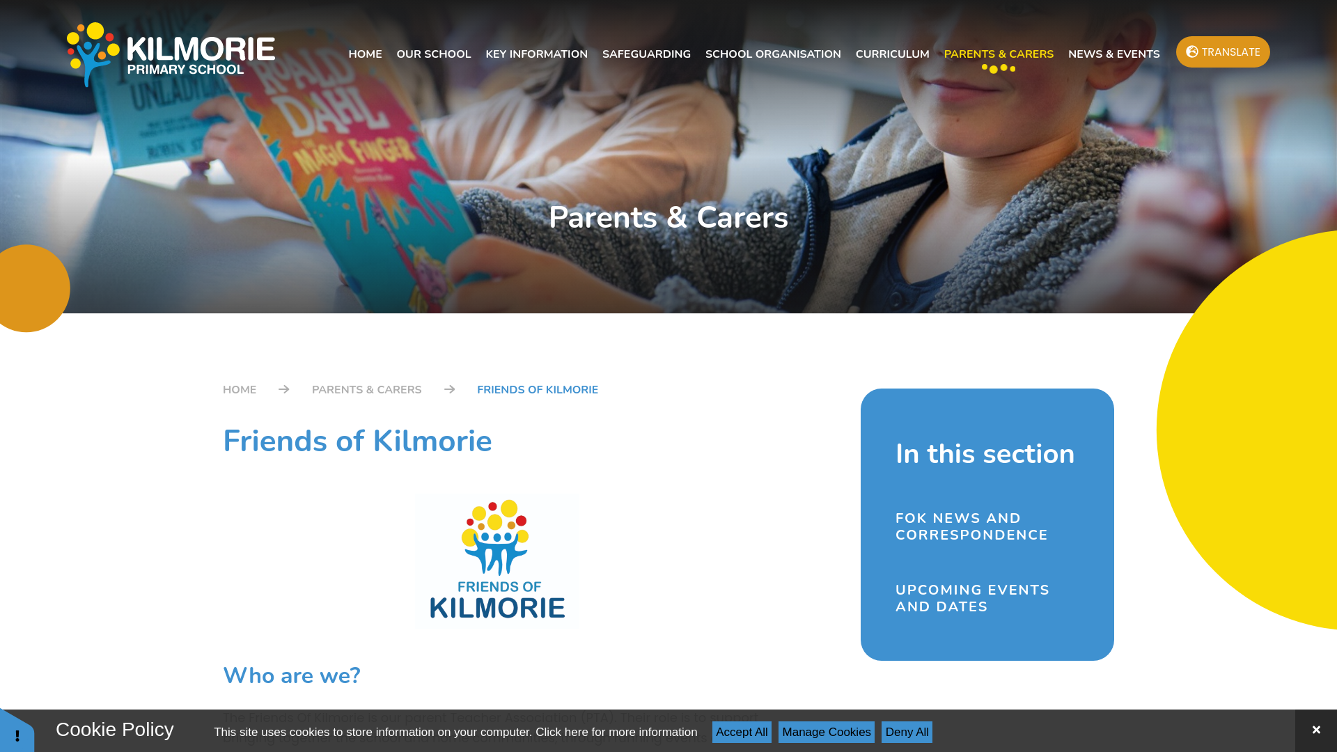 Website screenshot