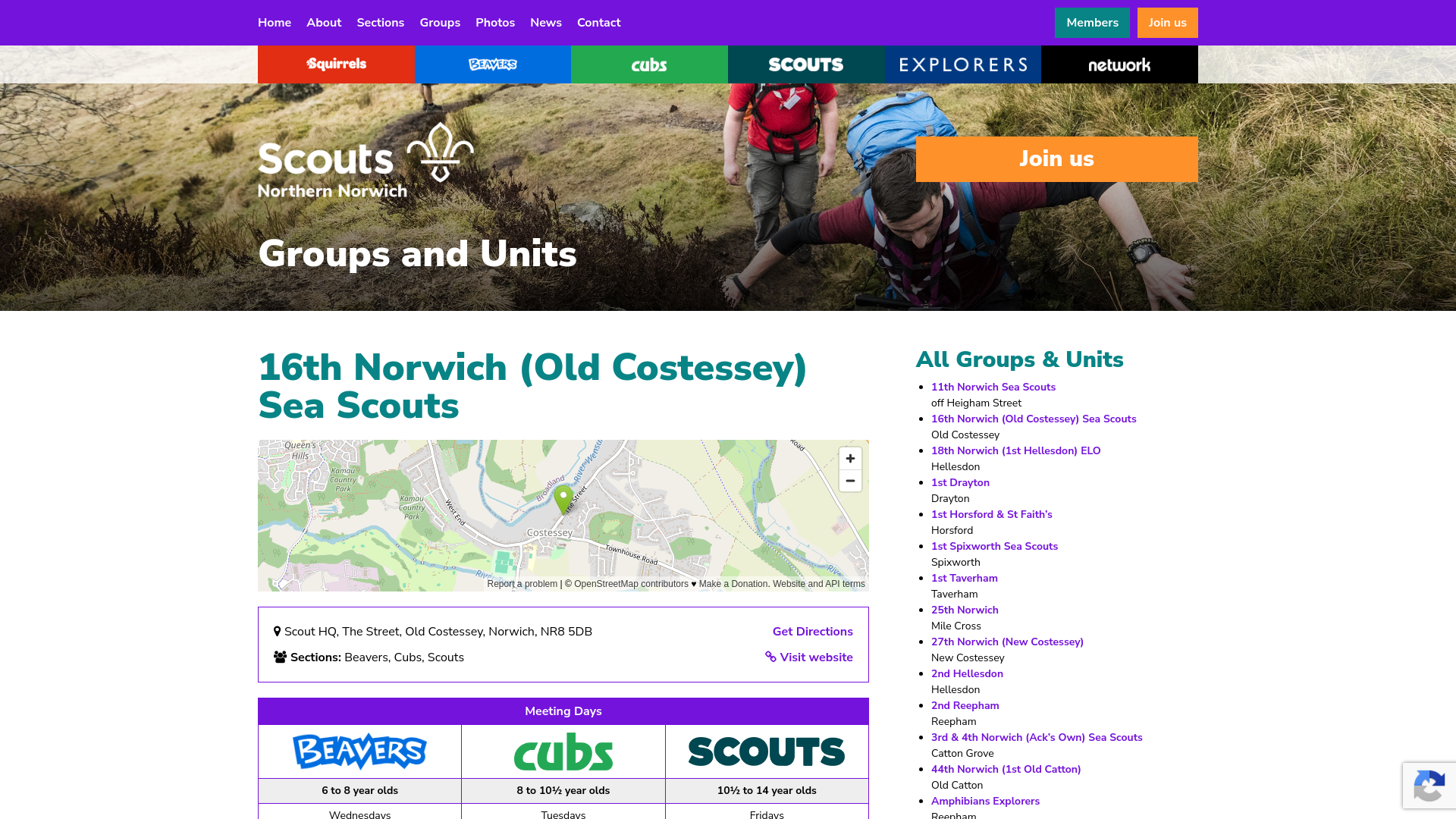 Website screenshot