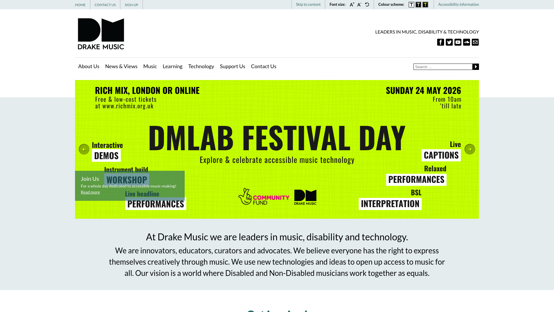 Website screenshot
