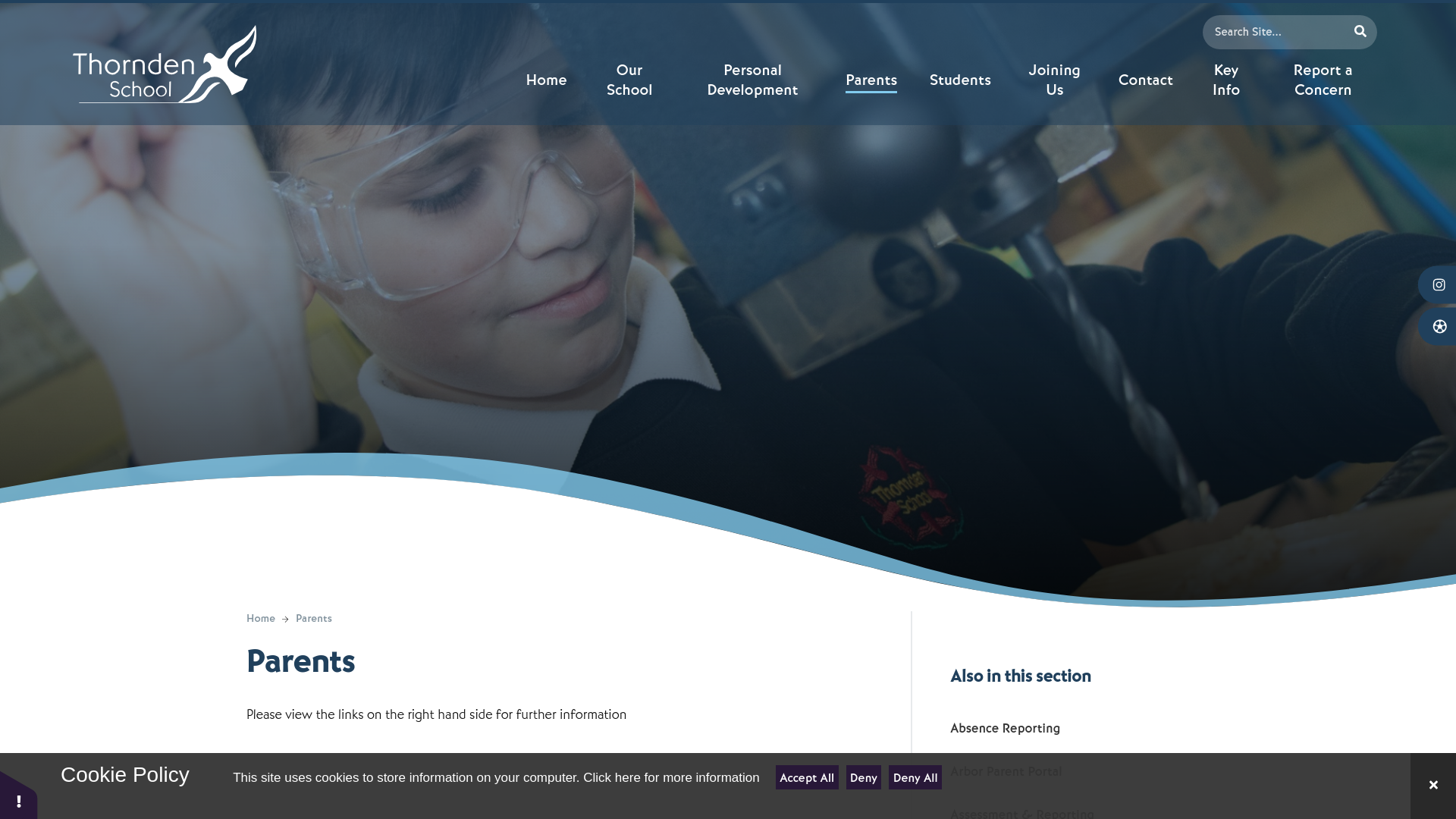 Website screenshot