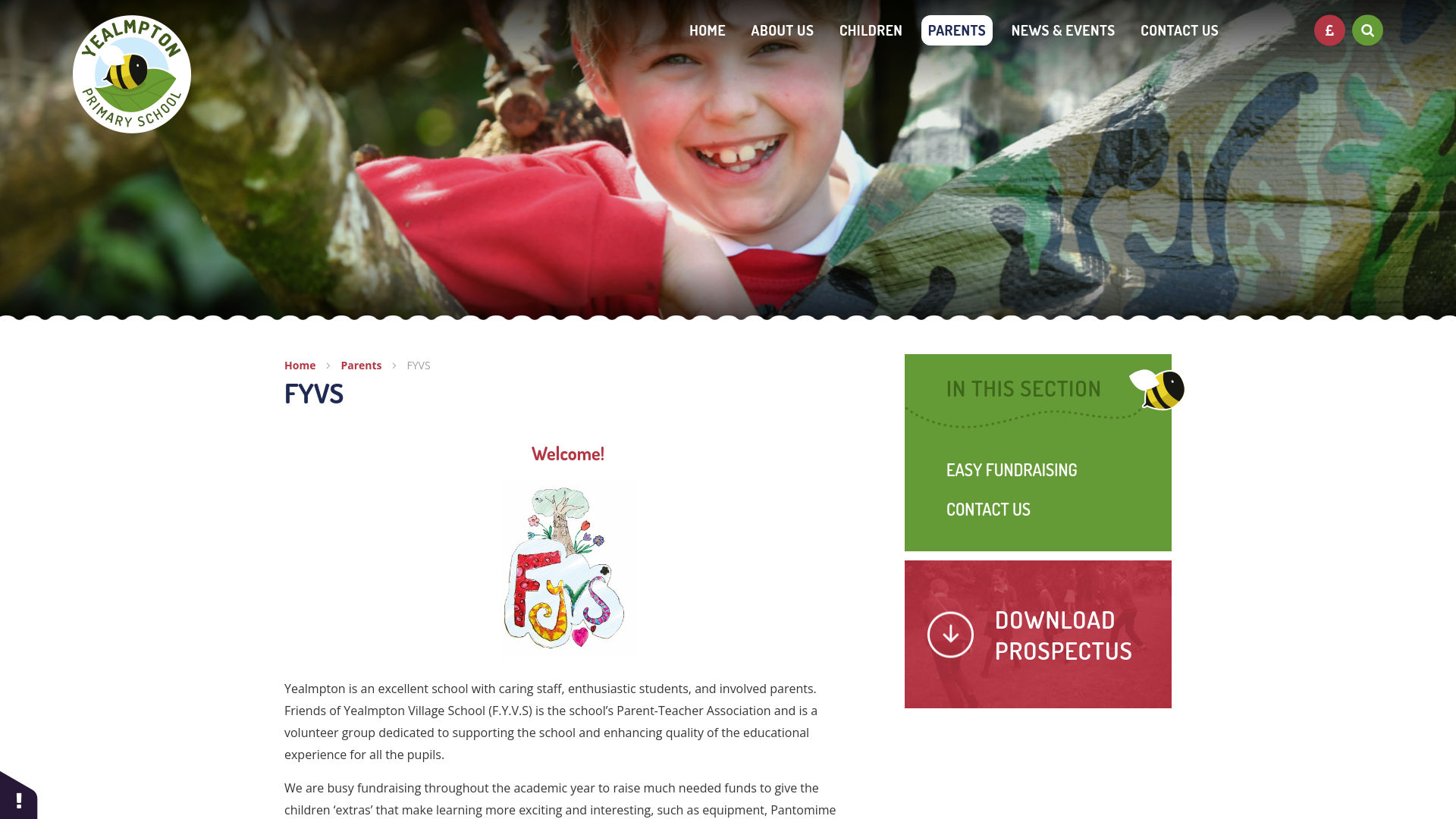 Website screenshot