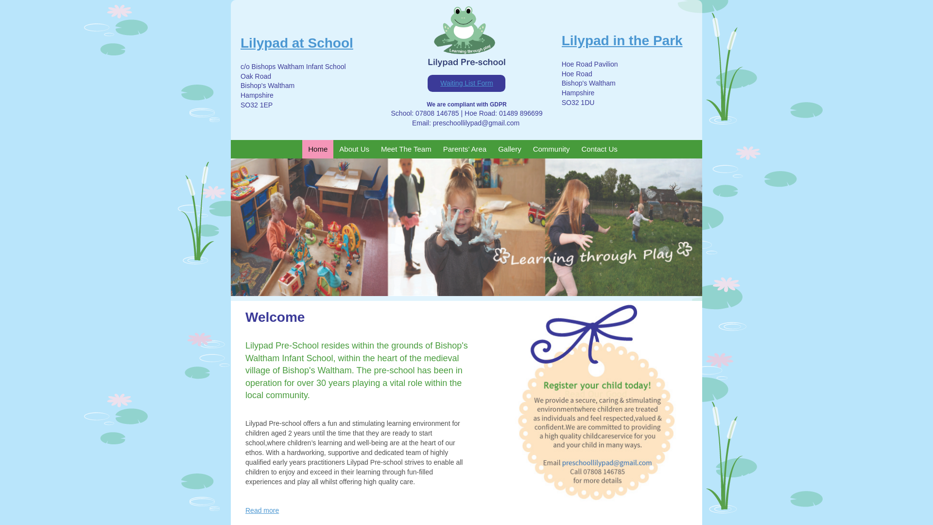Website screenshot