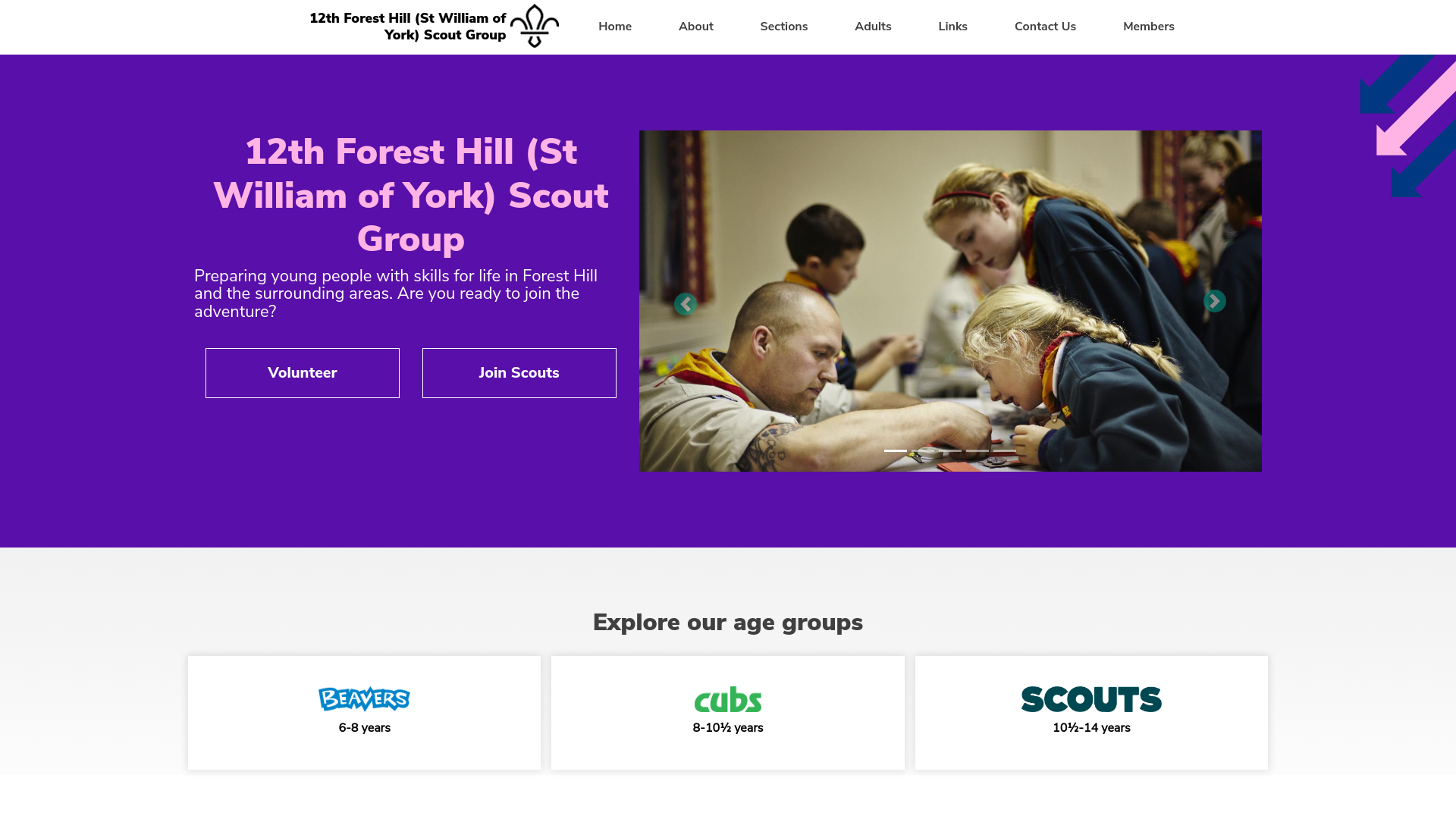 Website screenshot