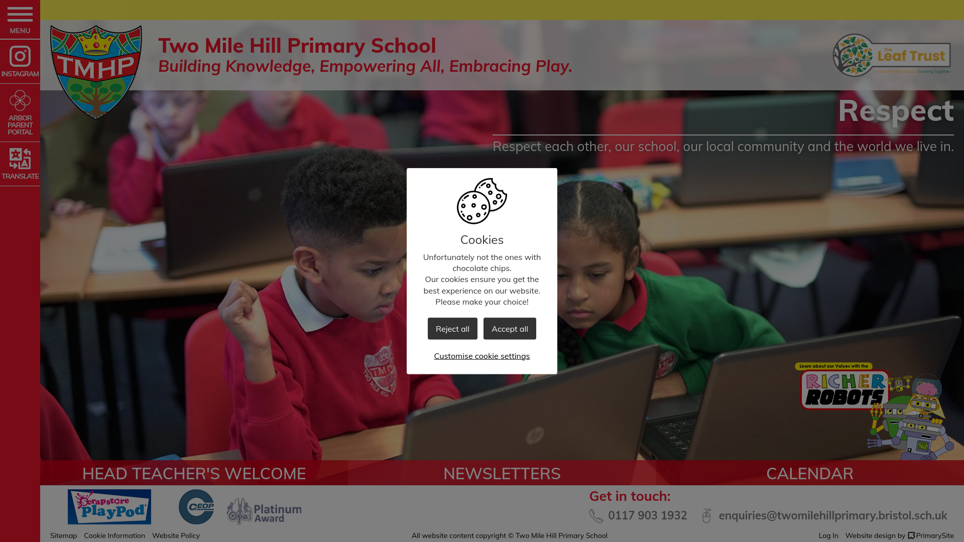 Website screenshot
