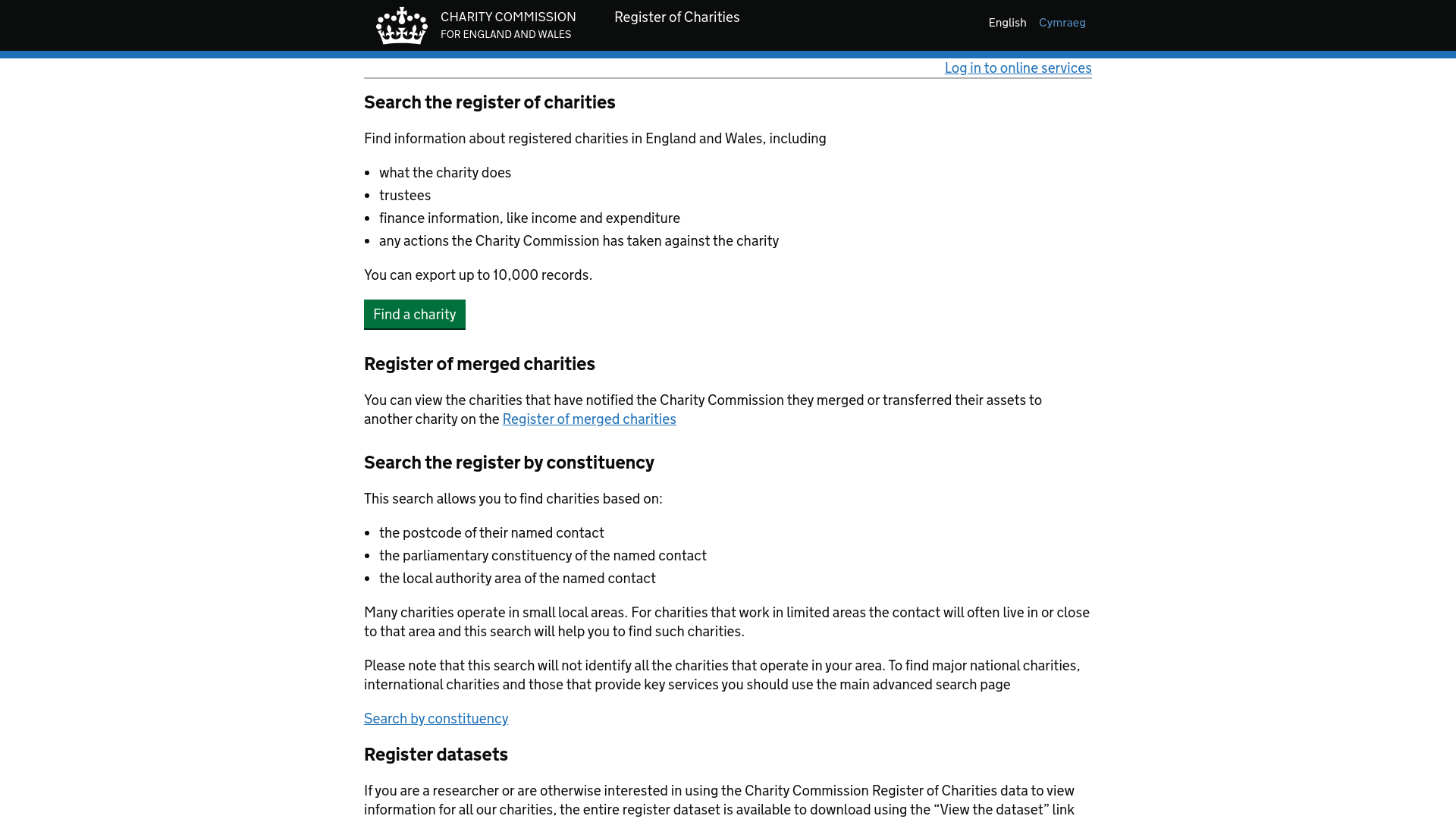 Website screenshot