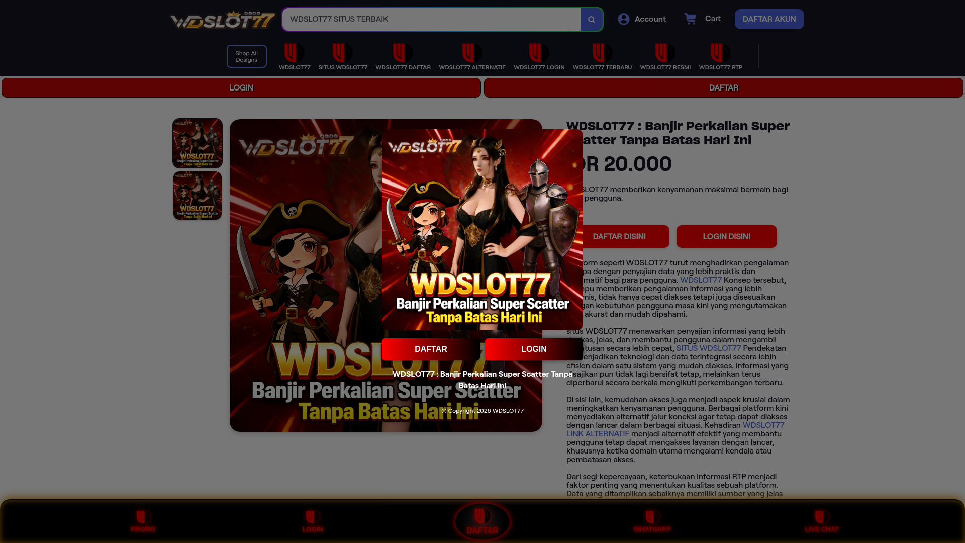 Website screenshot