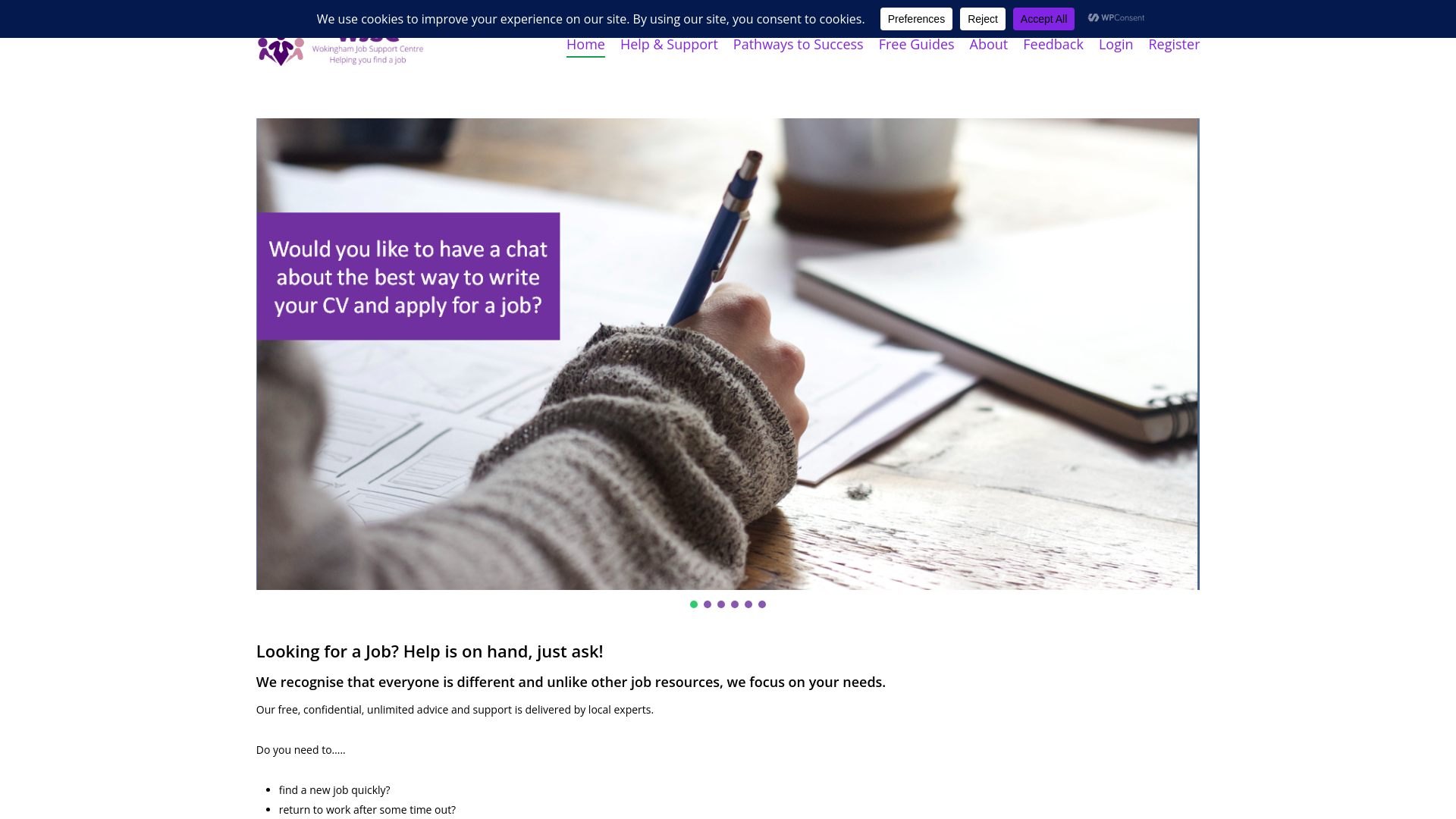 Website screenshot