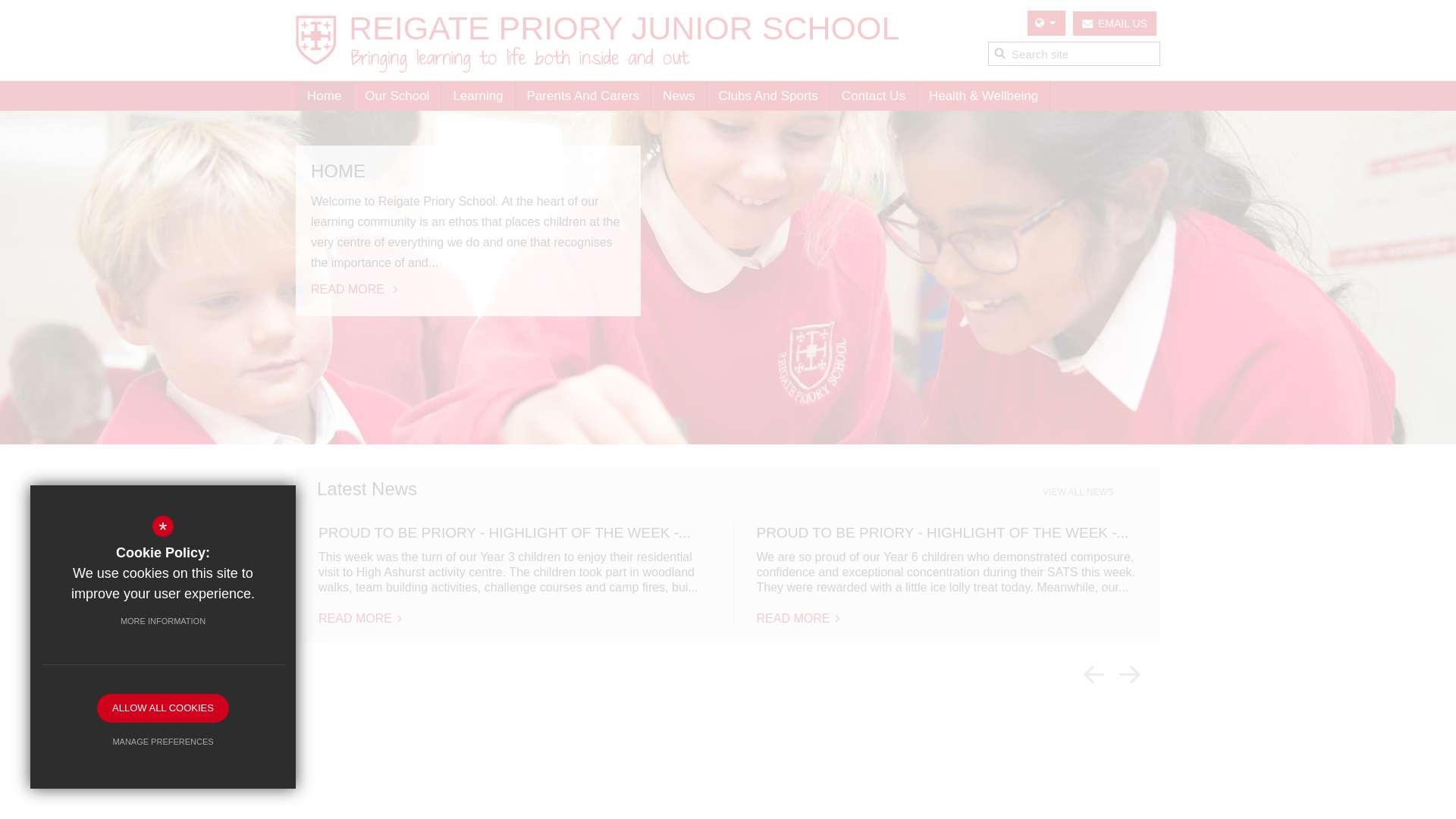 Website screenshot