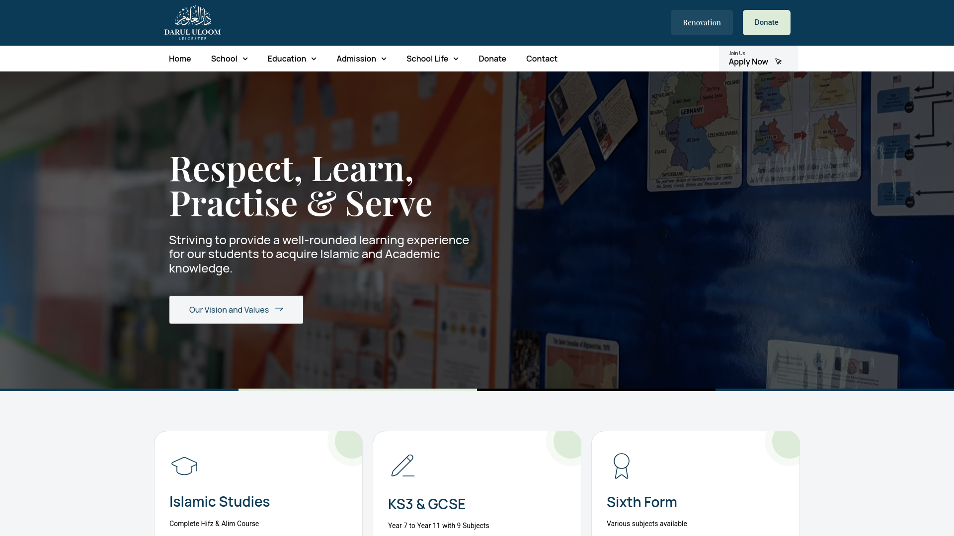 Website screenshot