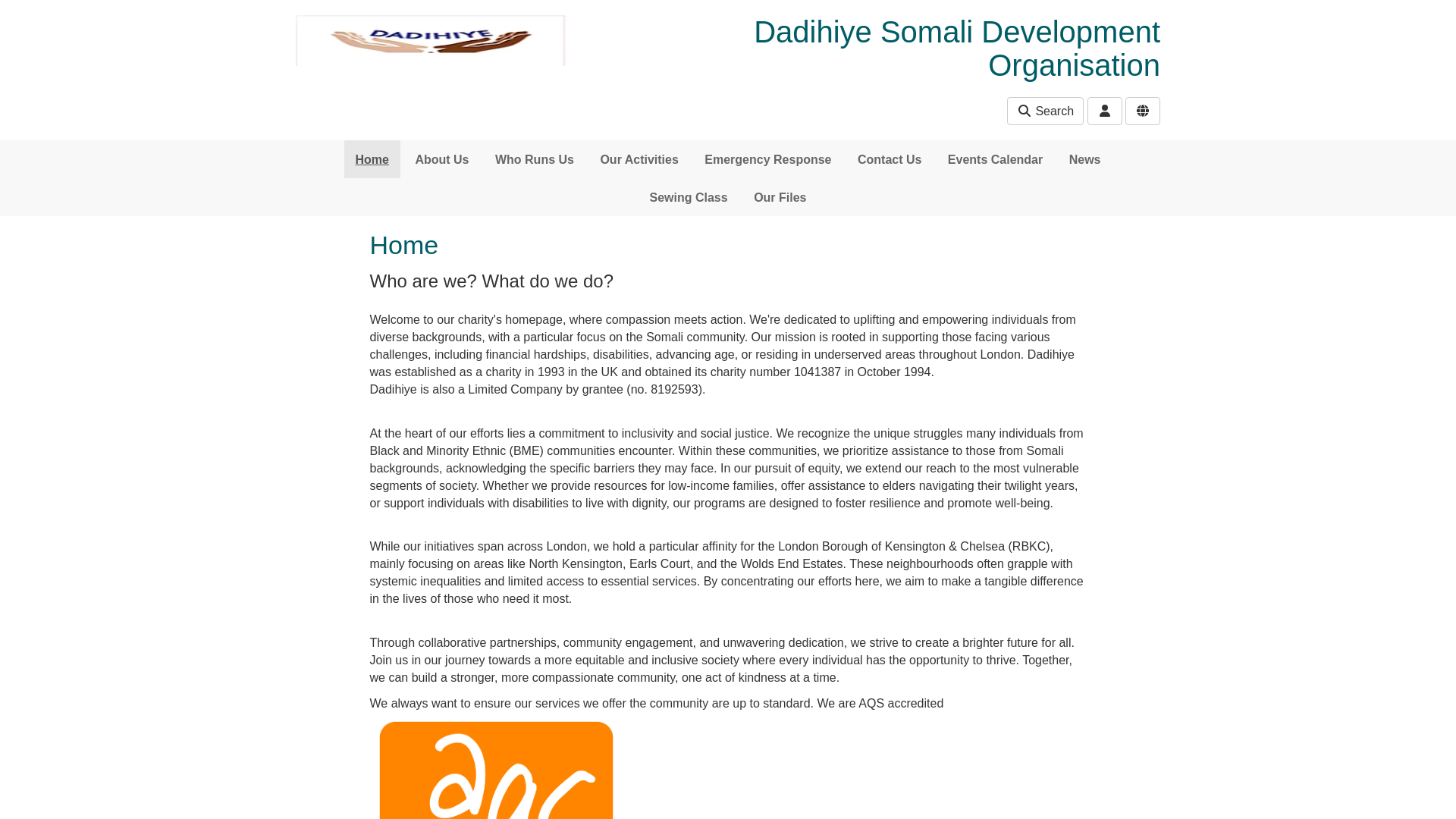 Website screenshot