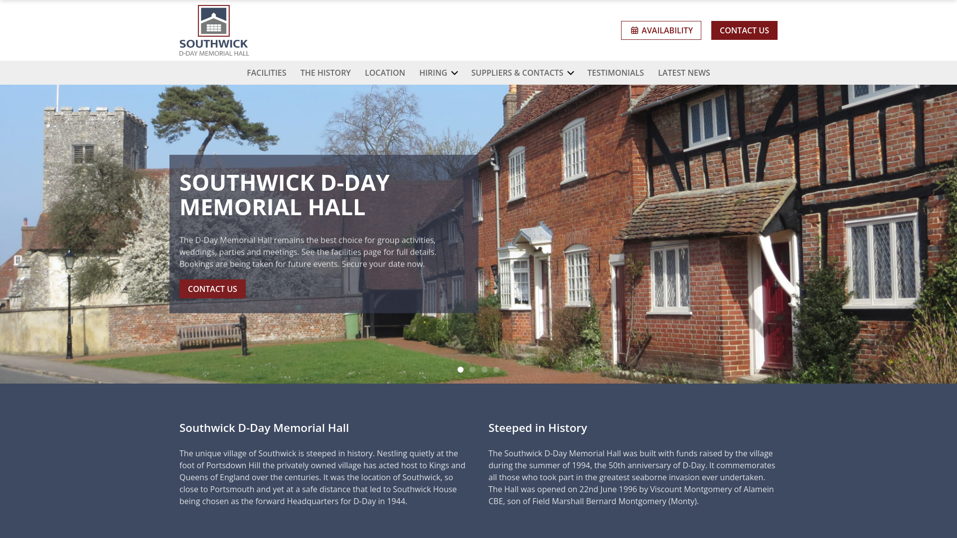 Website screenshot