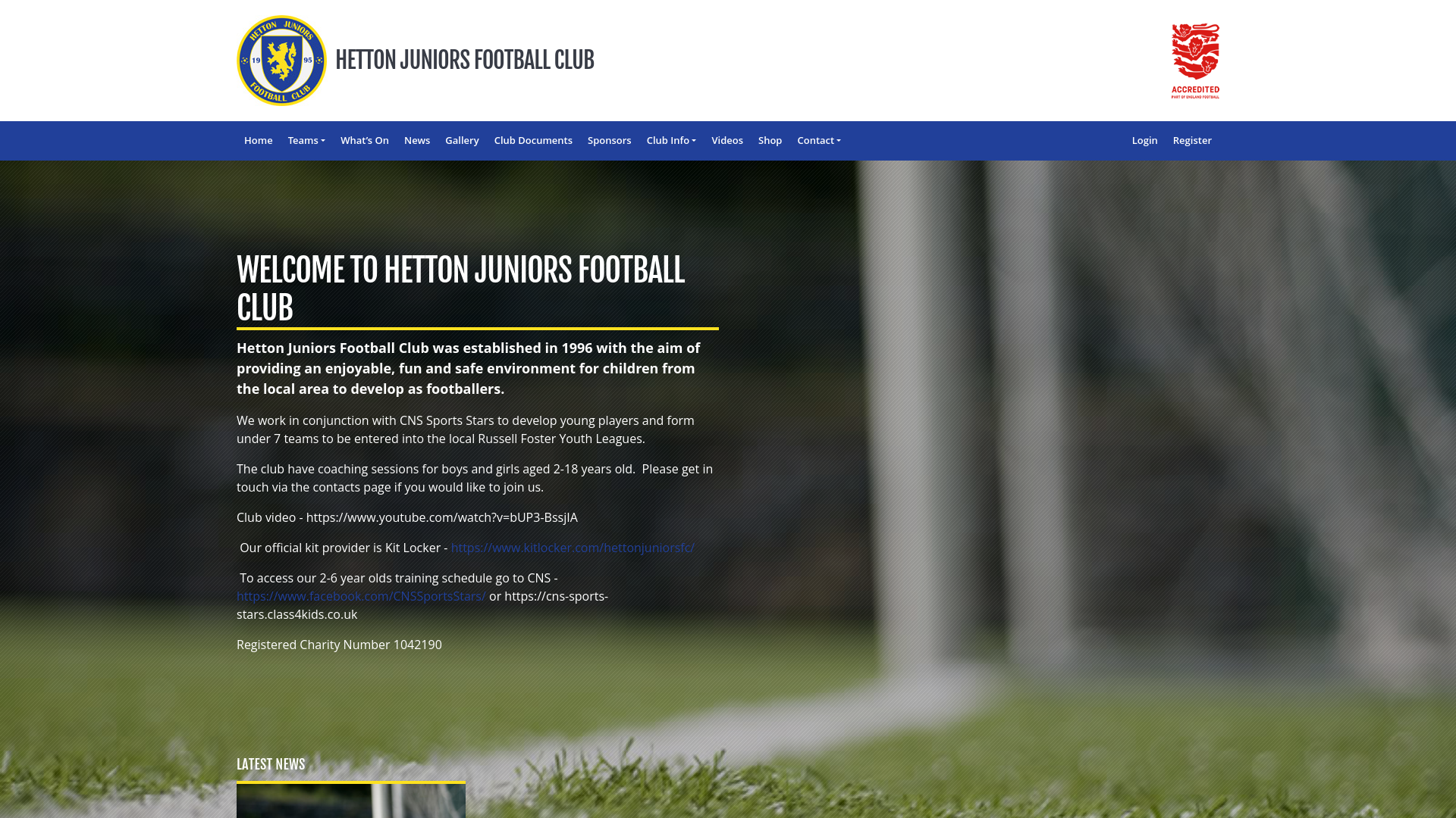 Website screenshot
