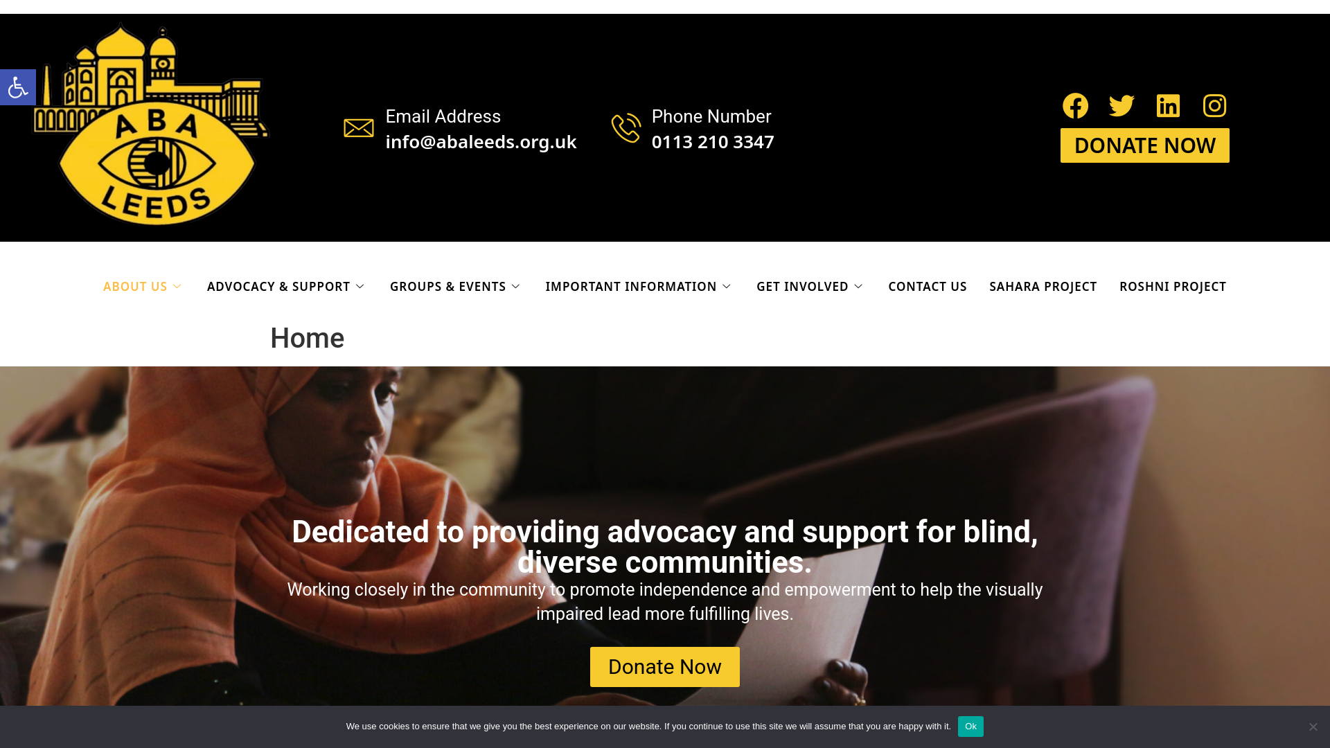 Website screenshot