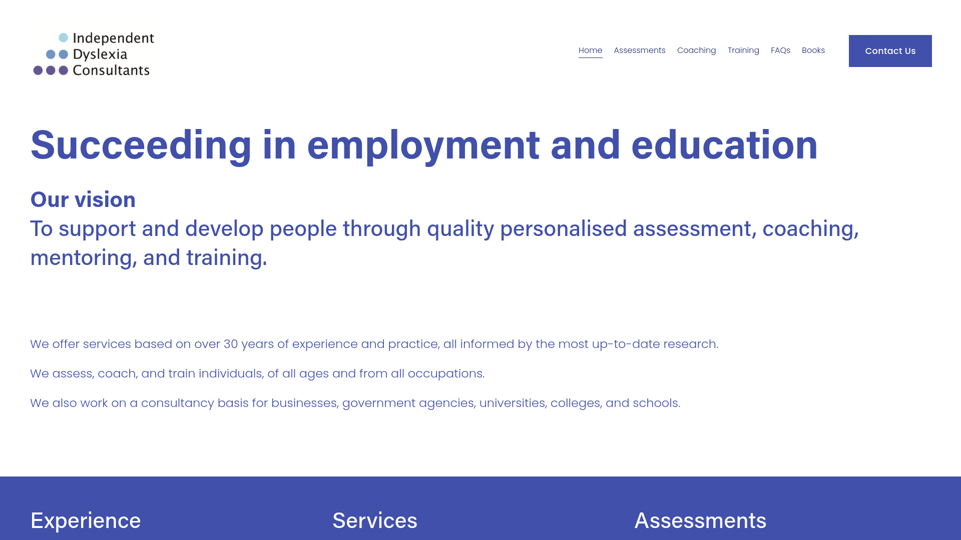 Website screenshot