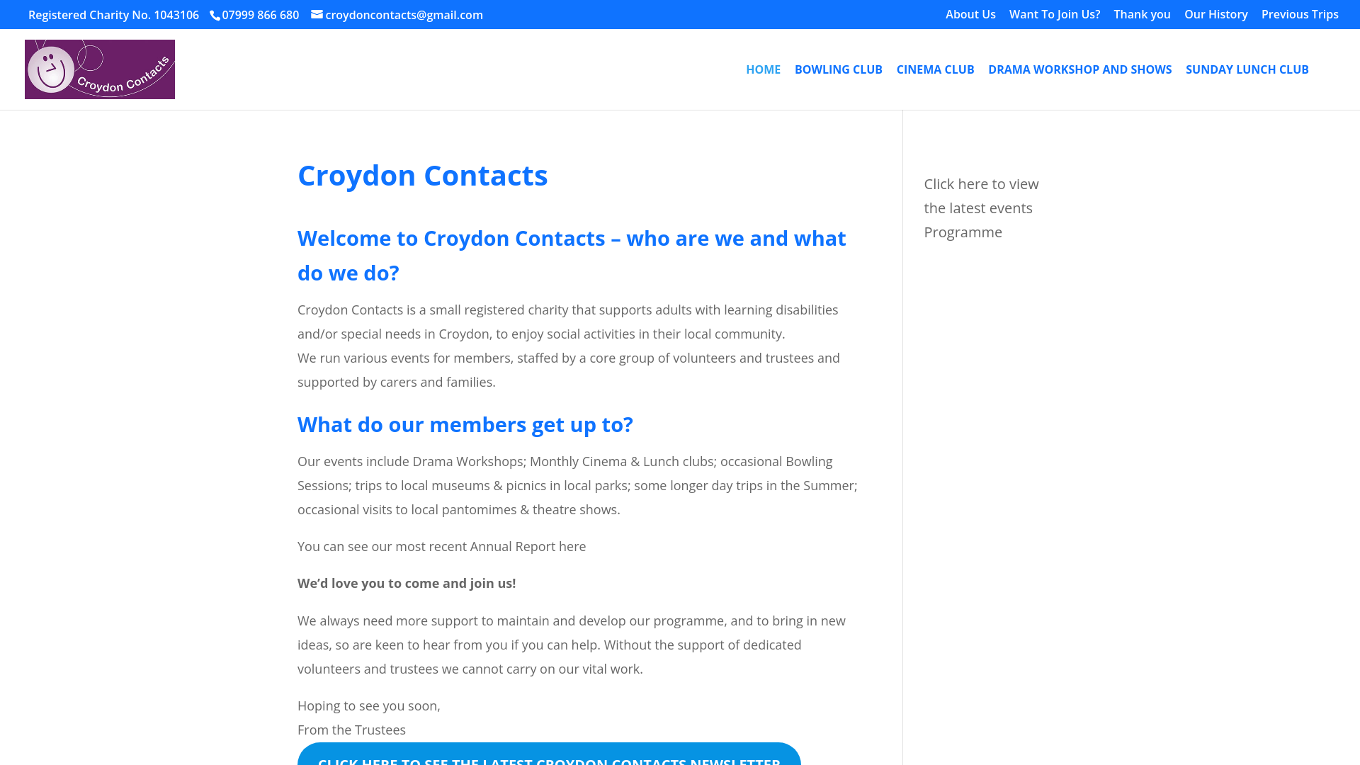 Website screenshot
