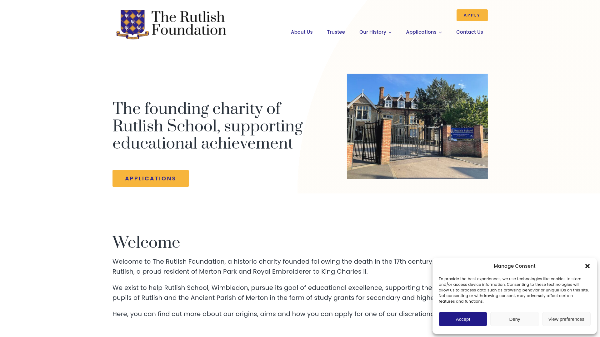 Website screenshot