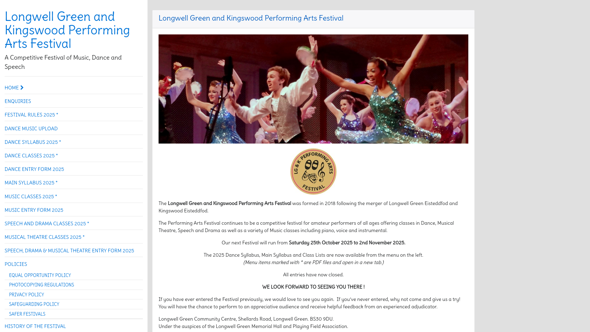 Website screenshot