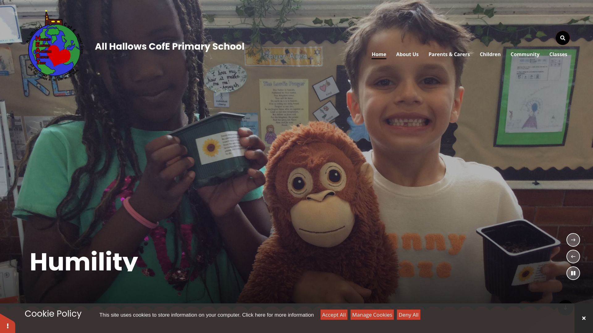 Website screenshot