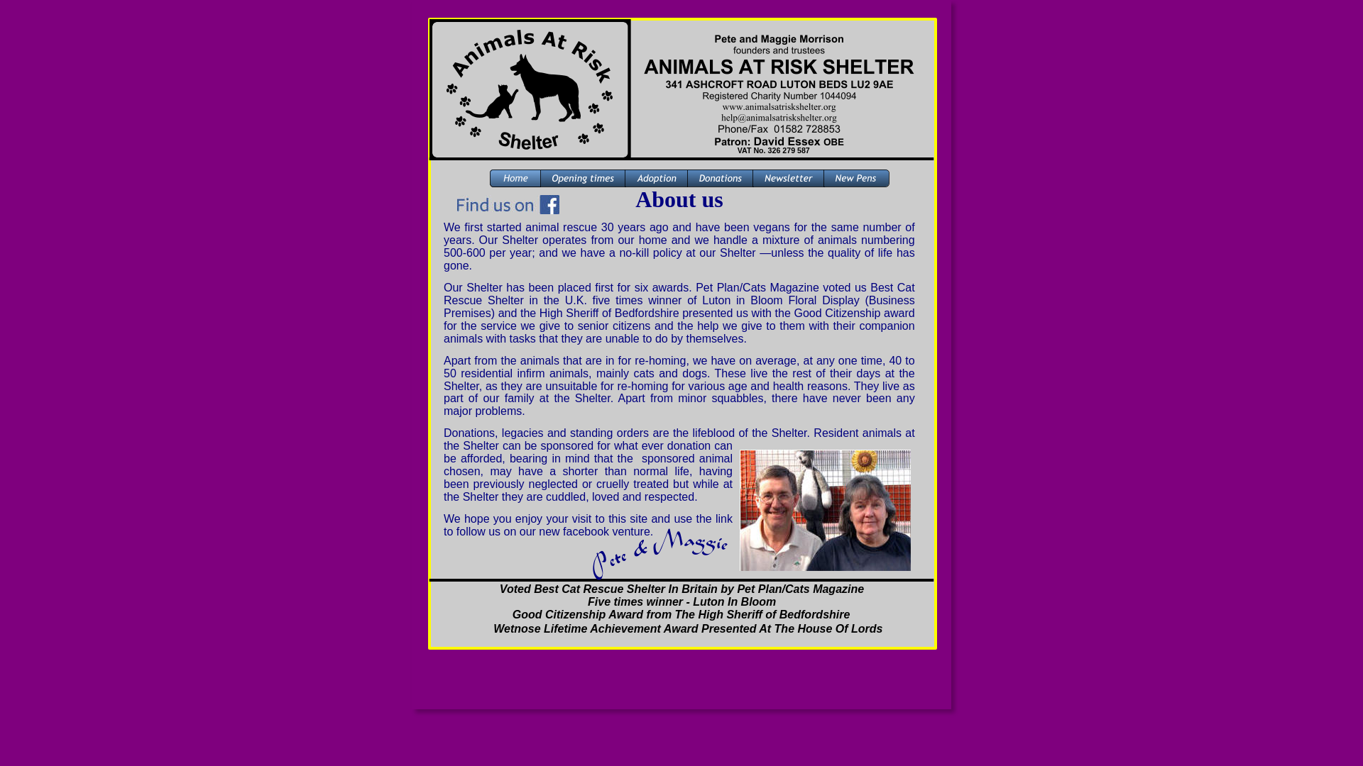 Website screenshot
