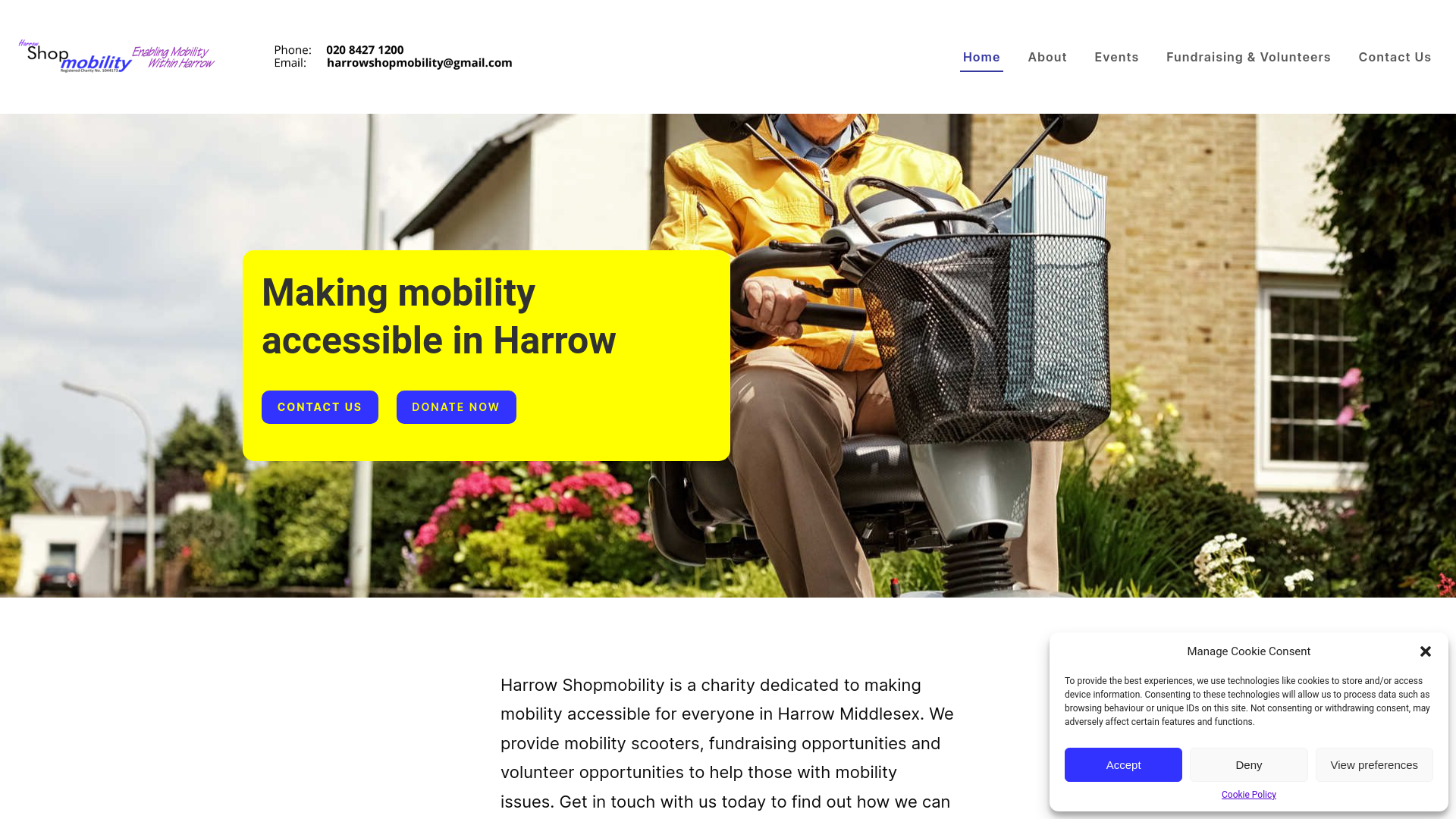 Website screenshot