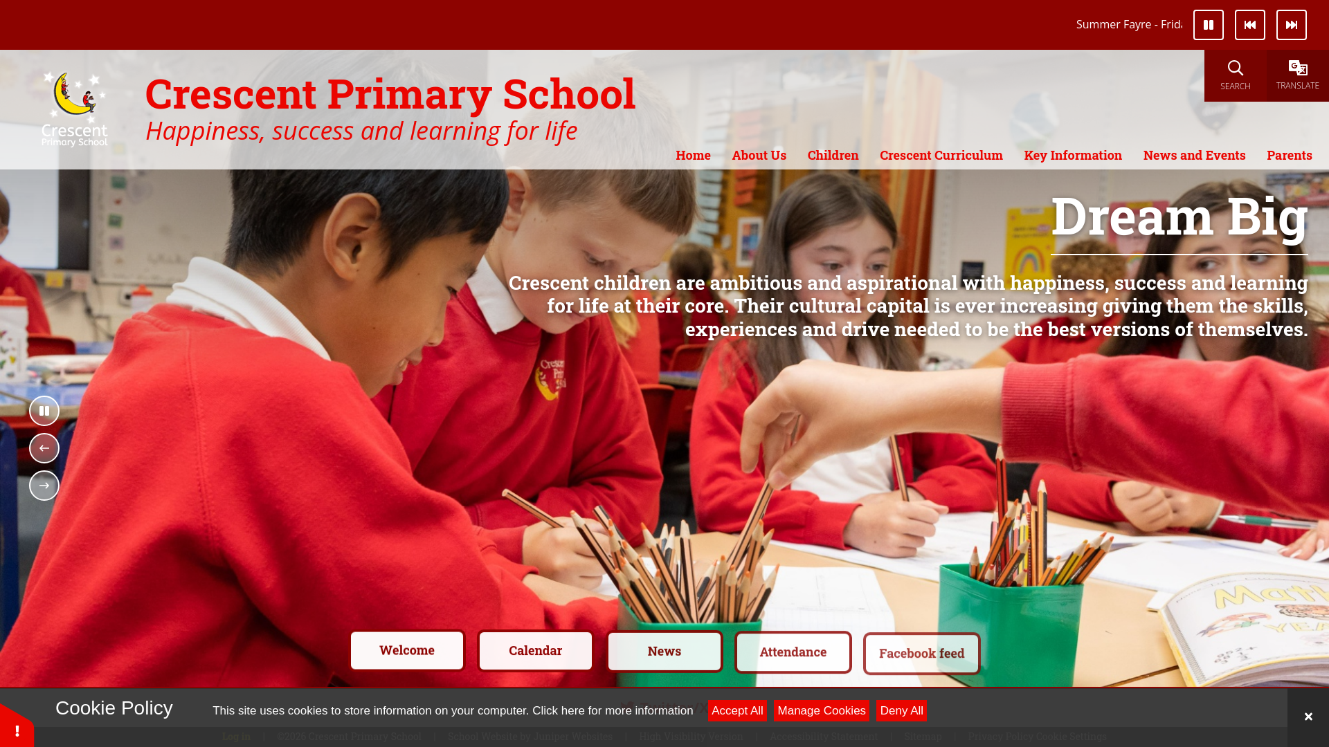 Website screenshot