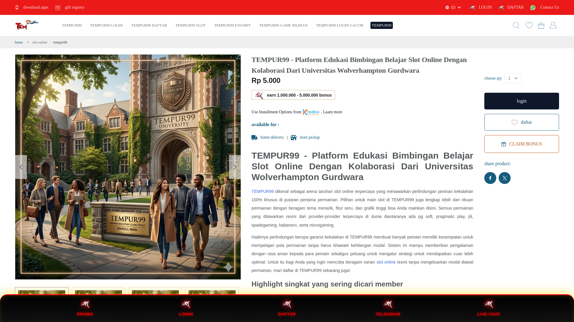 Website screenshot