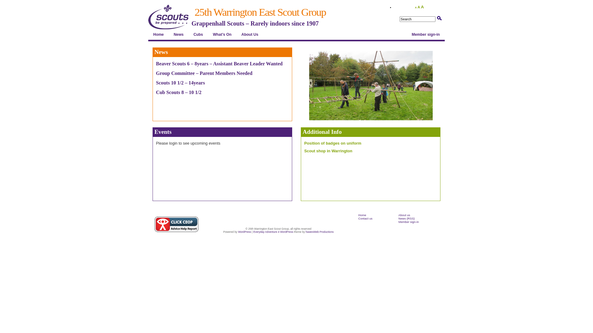 Website screenshot