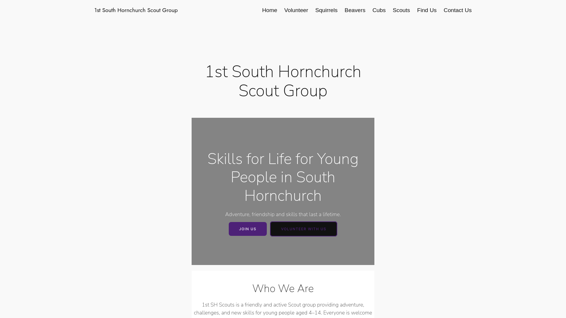 Website screenshot