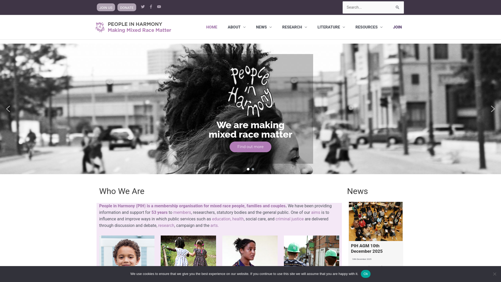 Website screenshot
