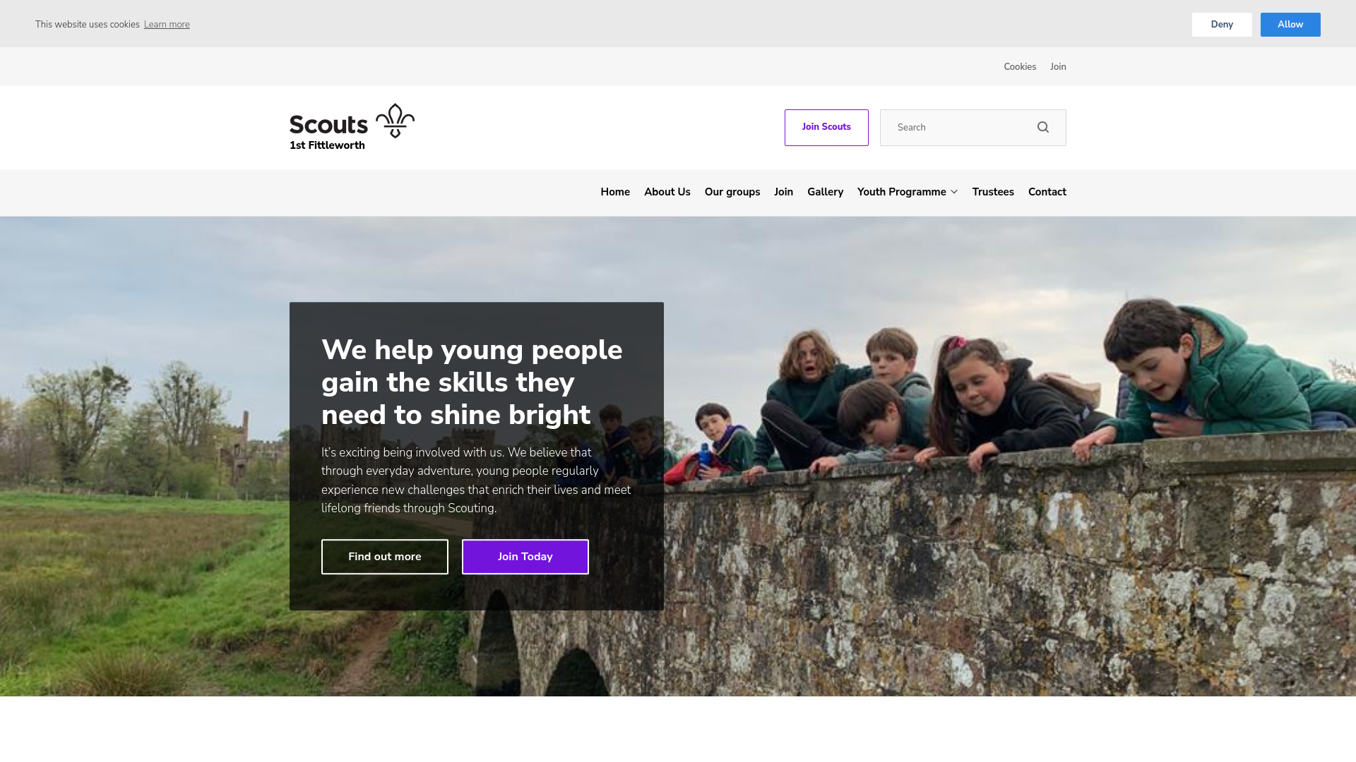 Website screenshot