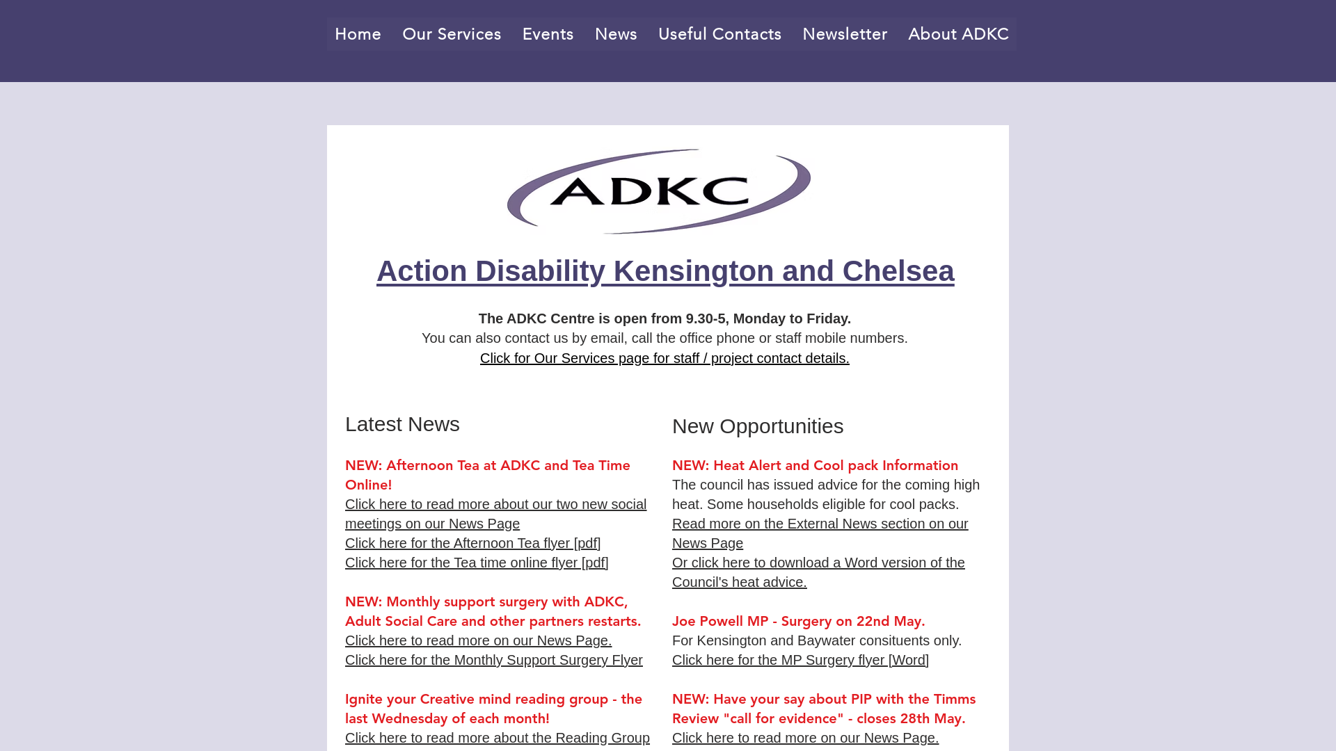 Website screenshot
