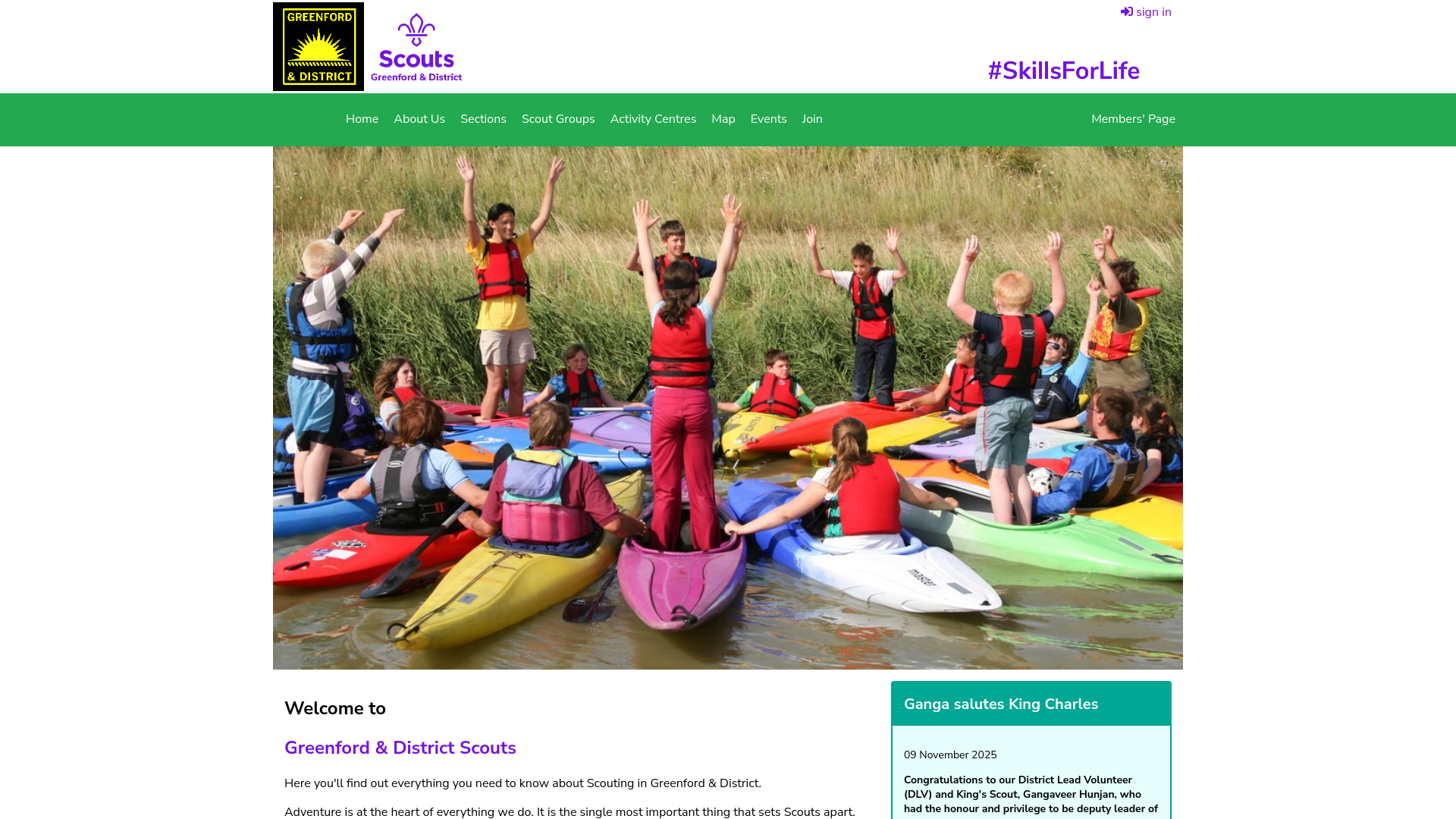 Website screenshot