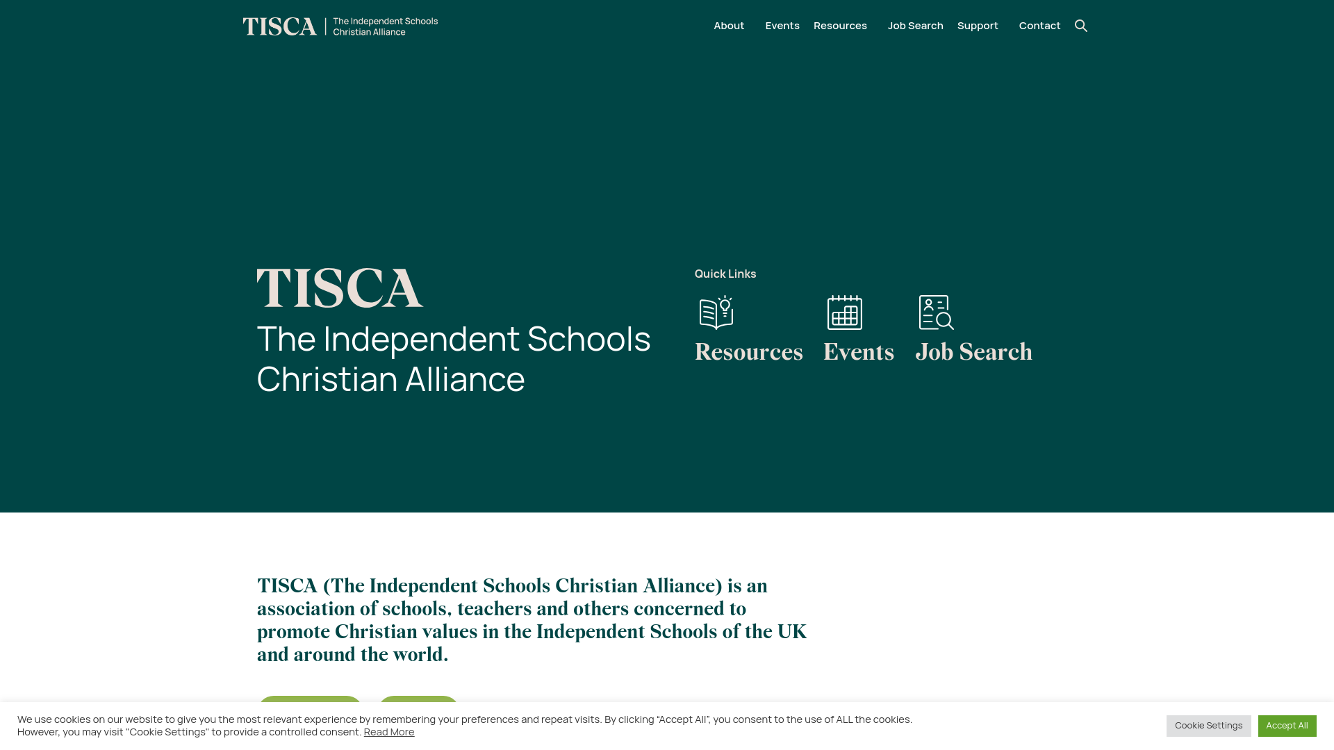 Website screenshot