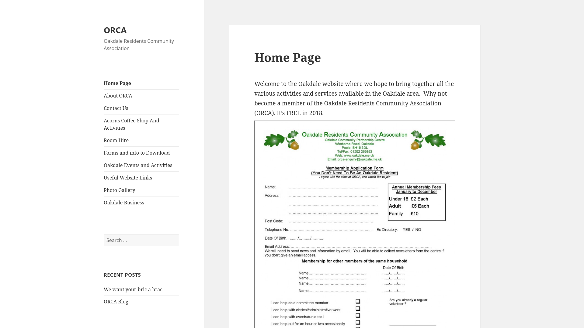 Website screenshot