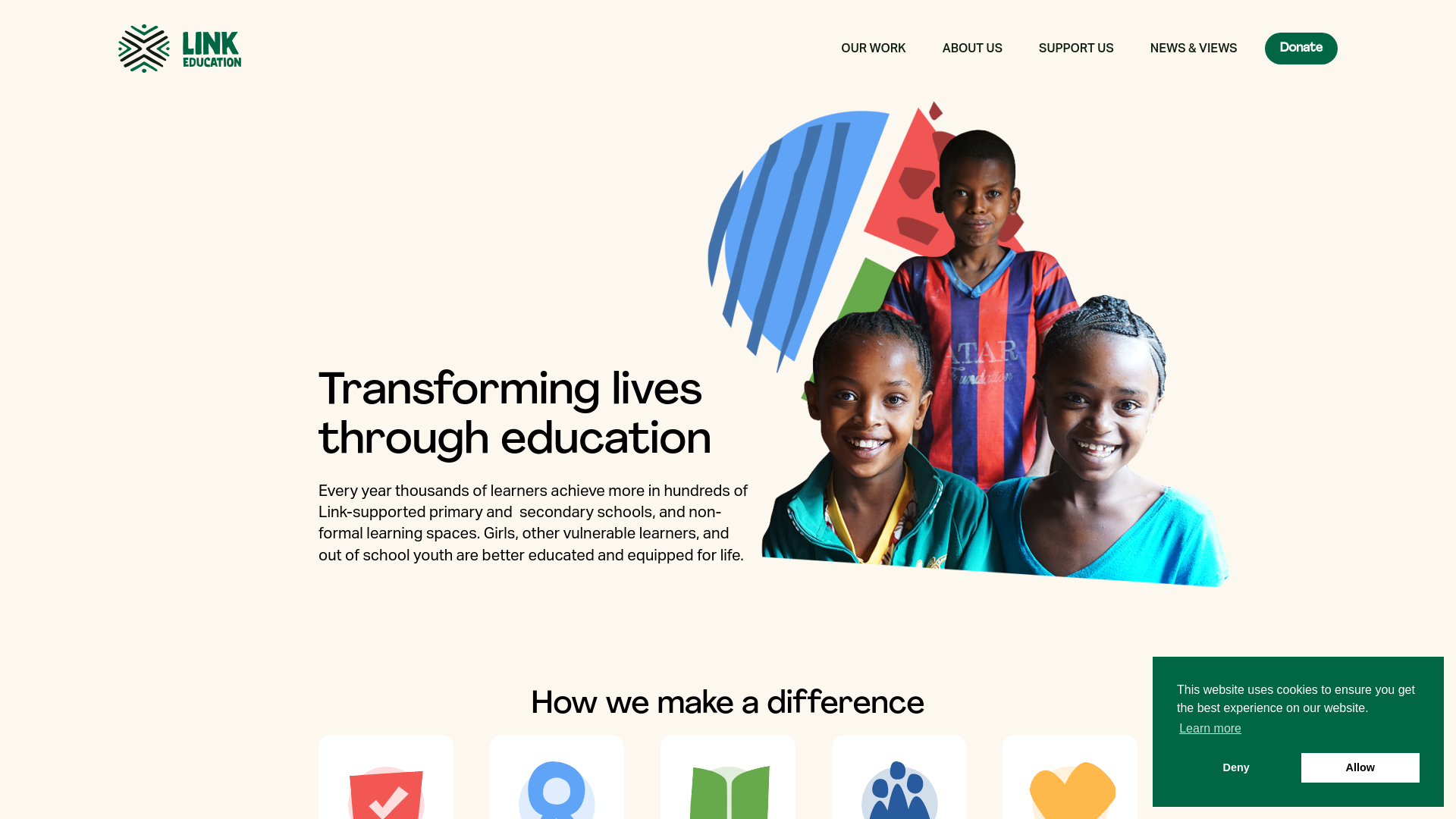 Website screenshot
