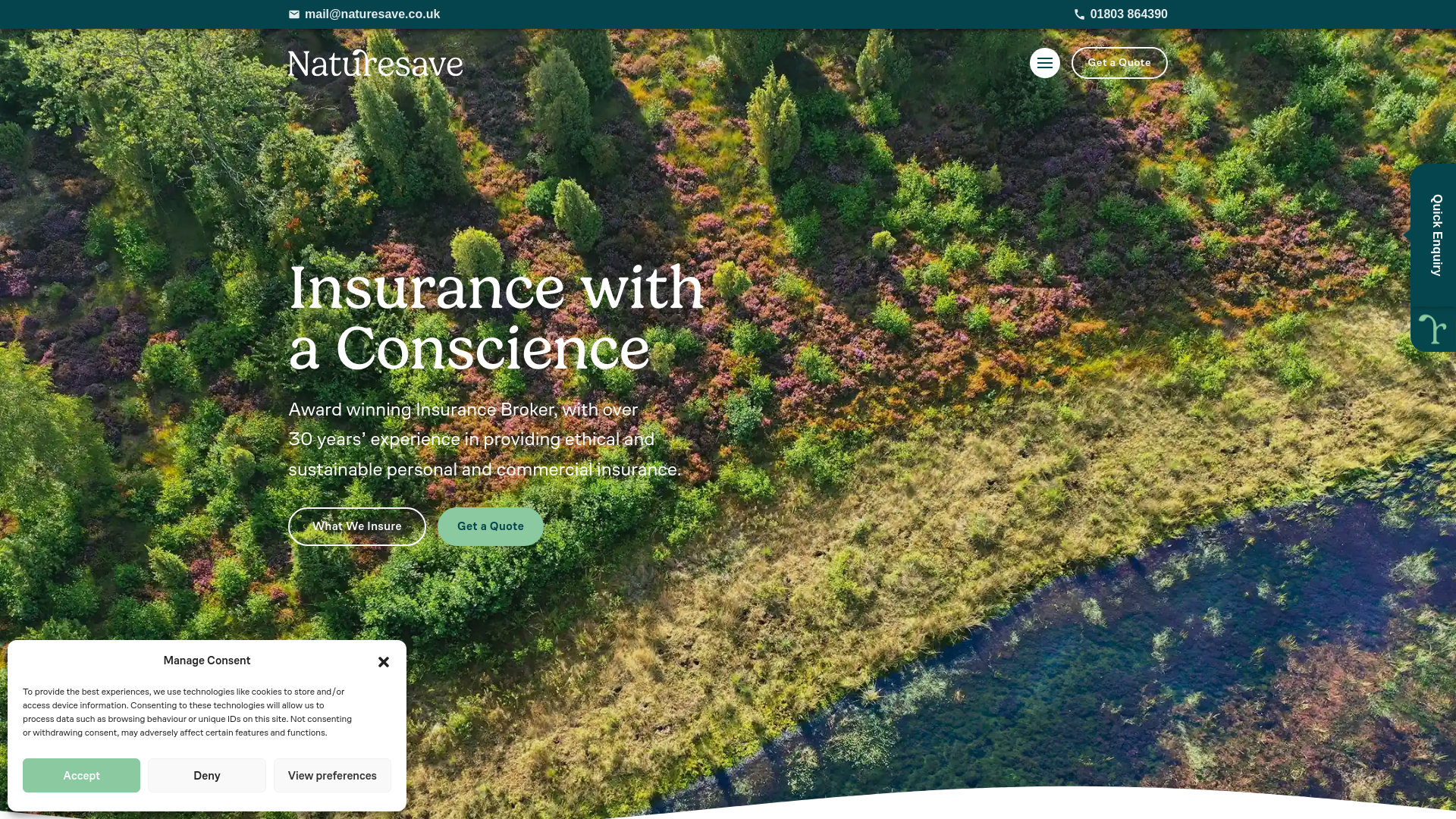 Website screenshot