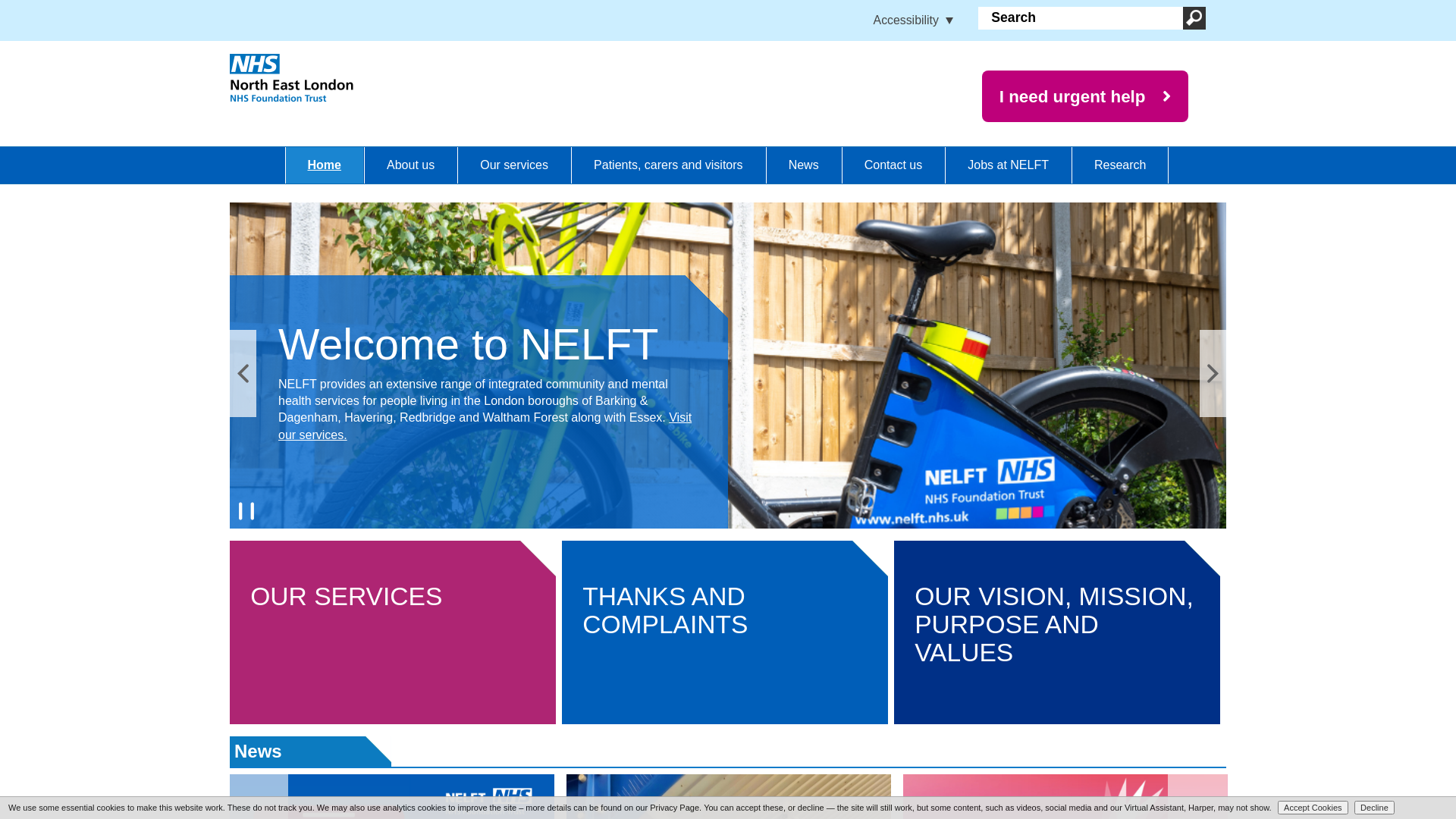 Website screenshot