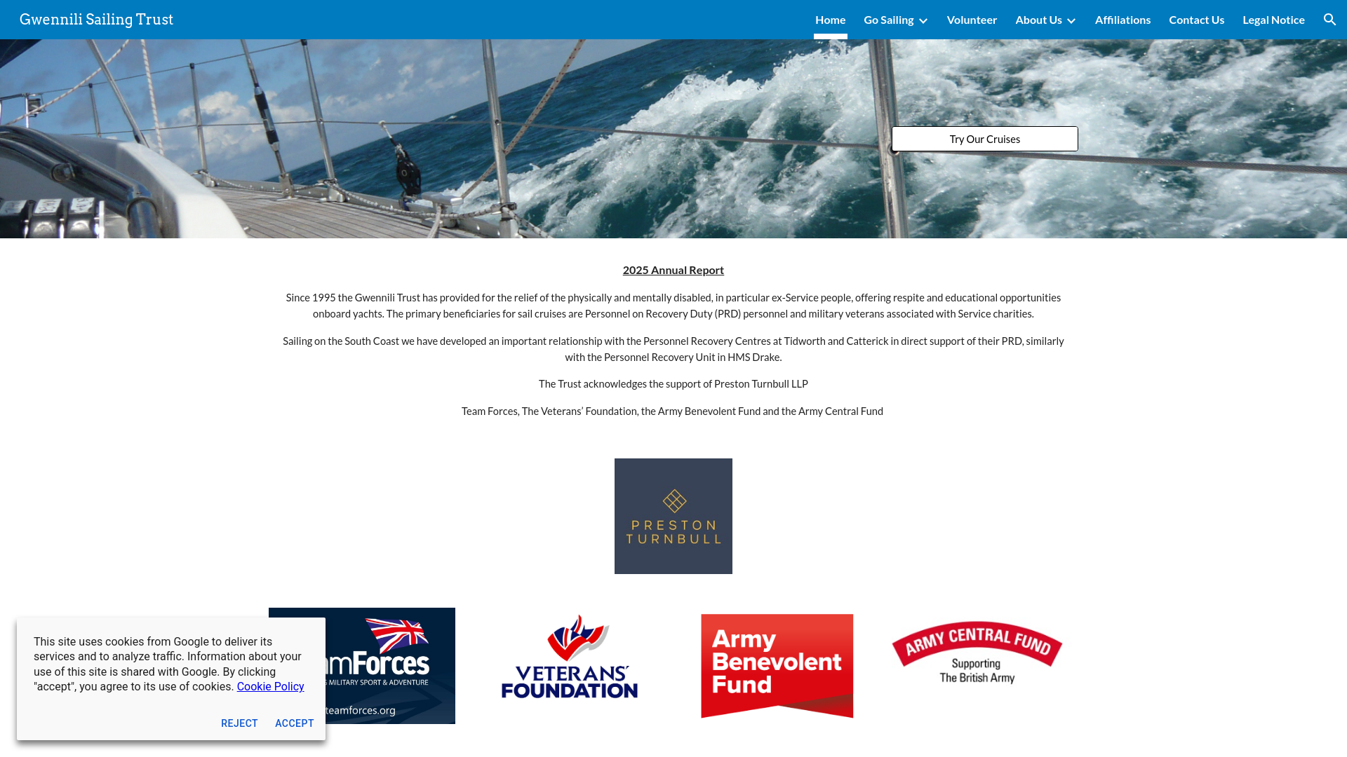 Website screenshot