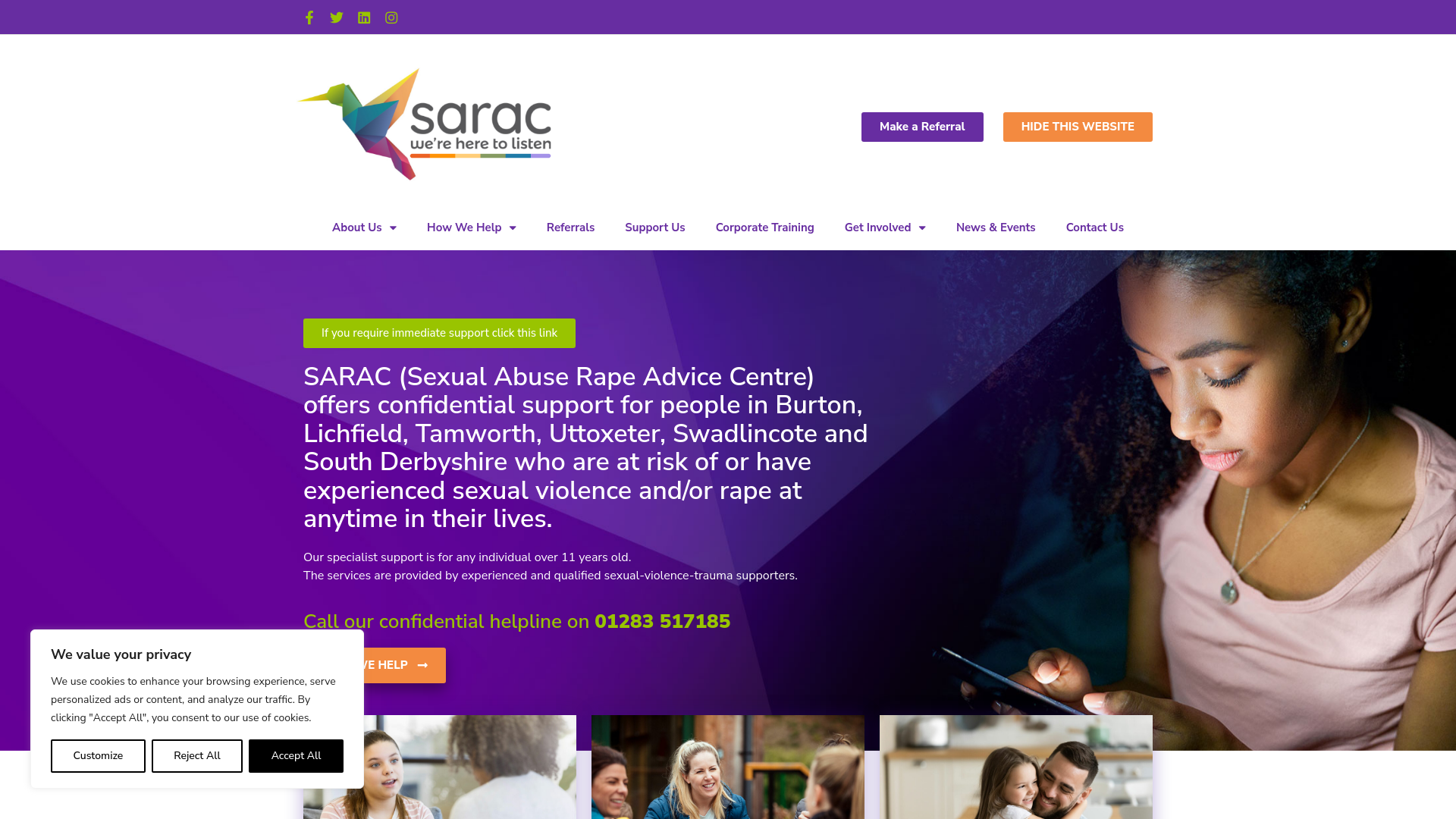 Website screenshot