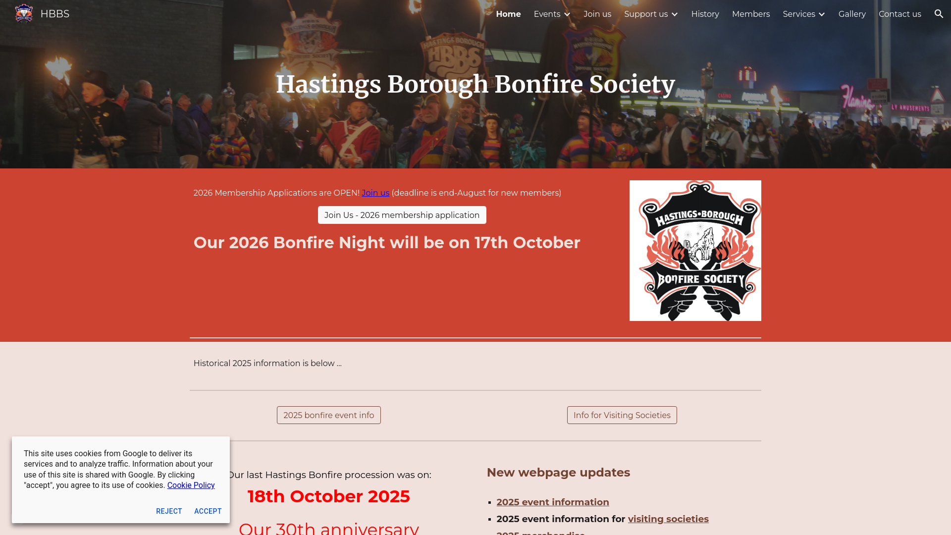 Website screenshot