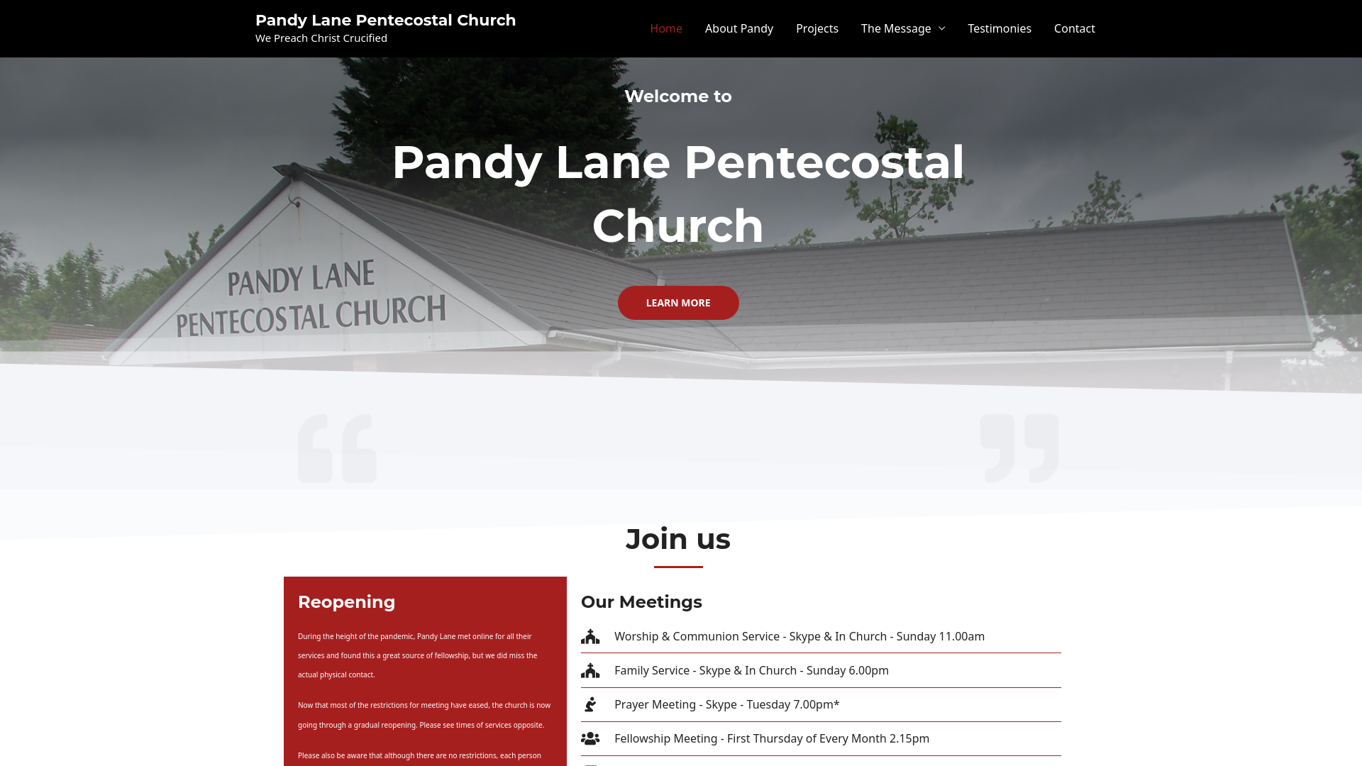 Website screenshot