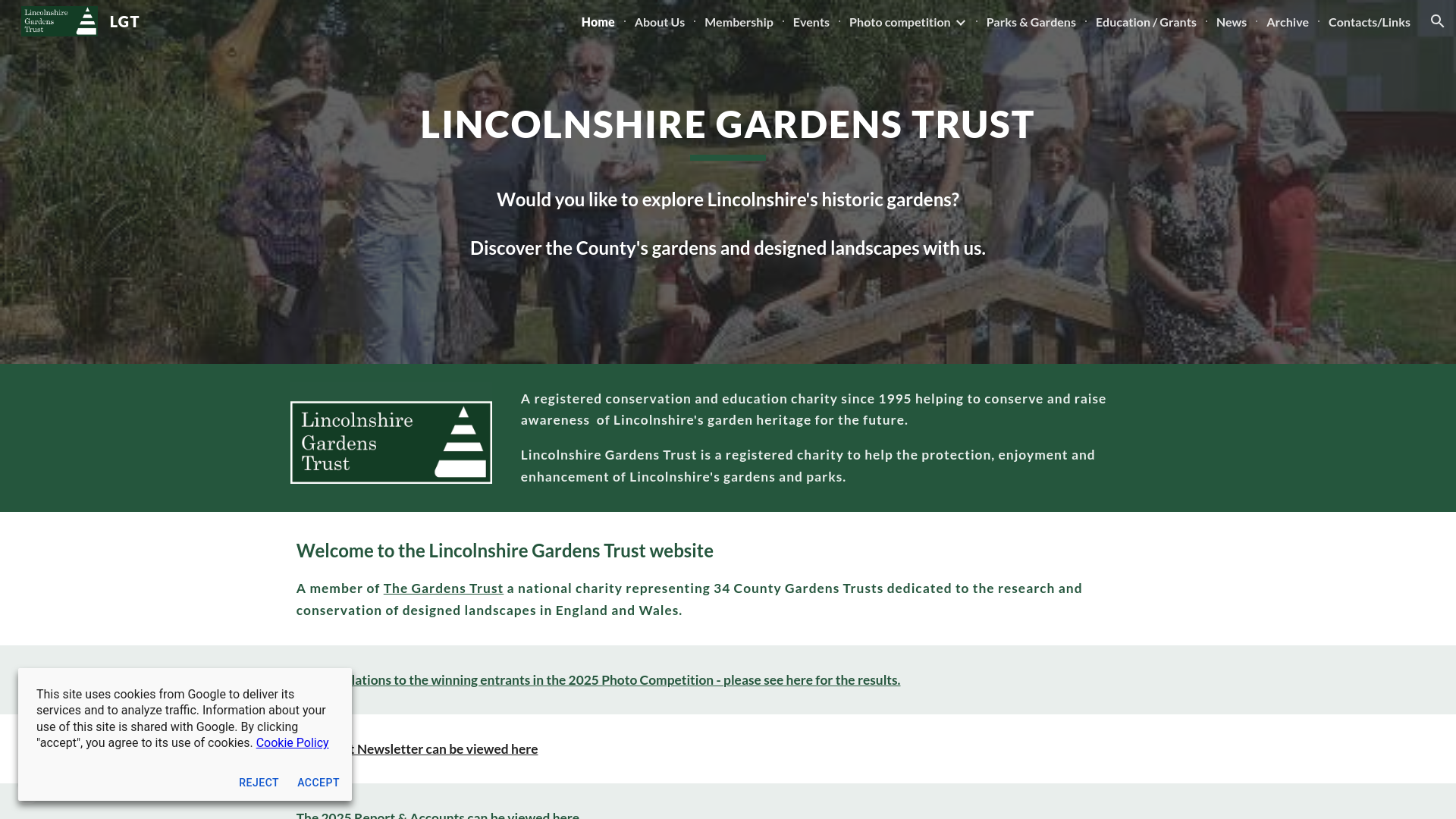 Website screenshot