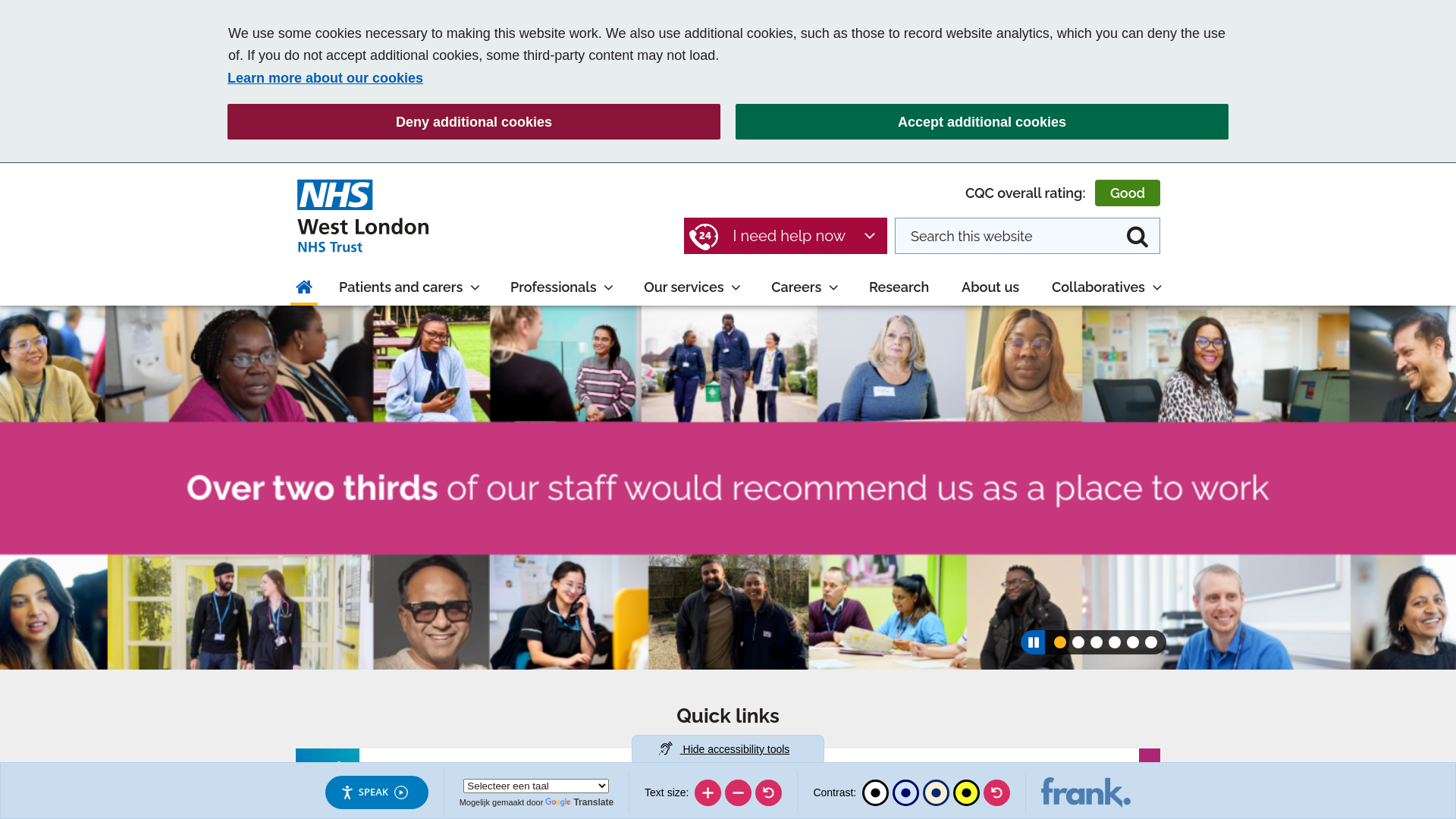 Website screenshot