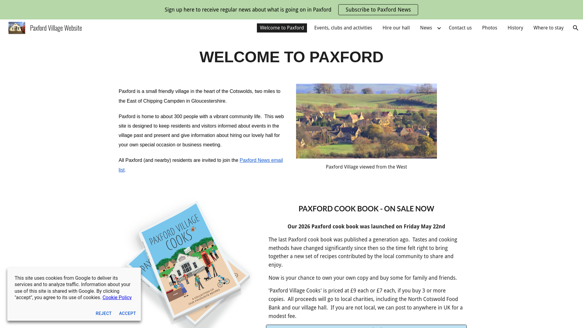 Website screenshot