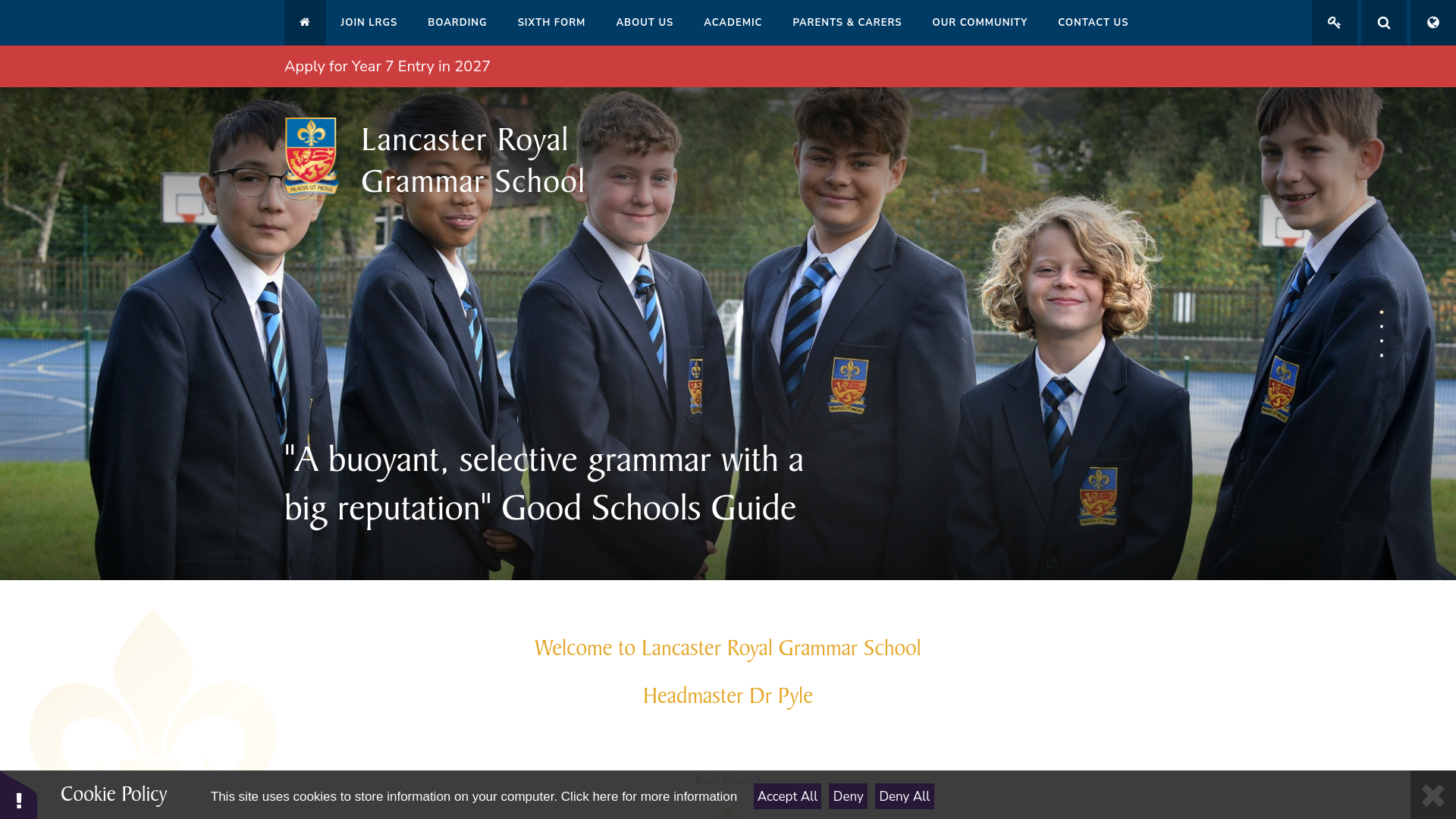 Website screenshot